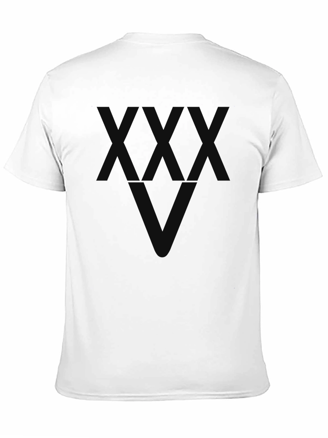 Black Men's Graphic Black T-Shirt - Geometric Design view 11