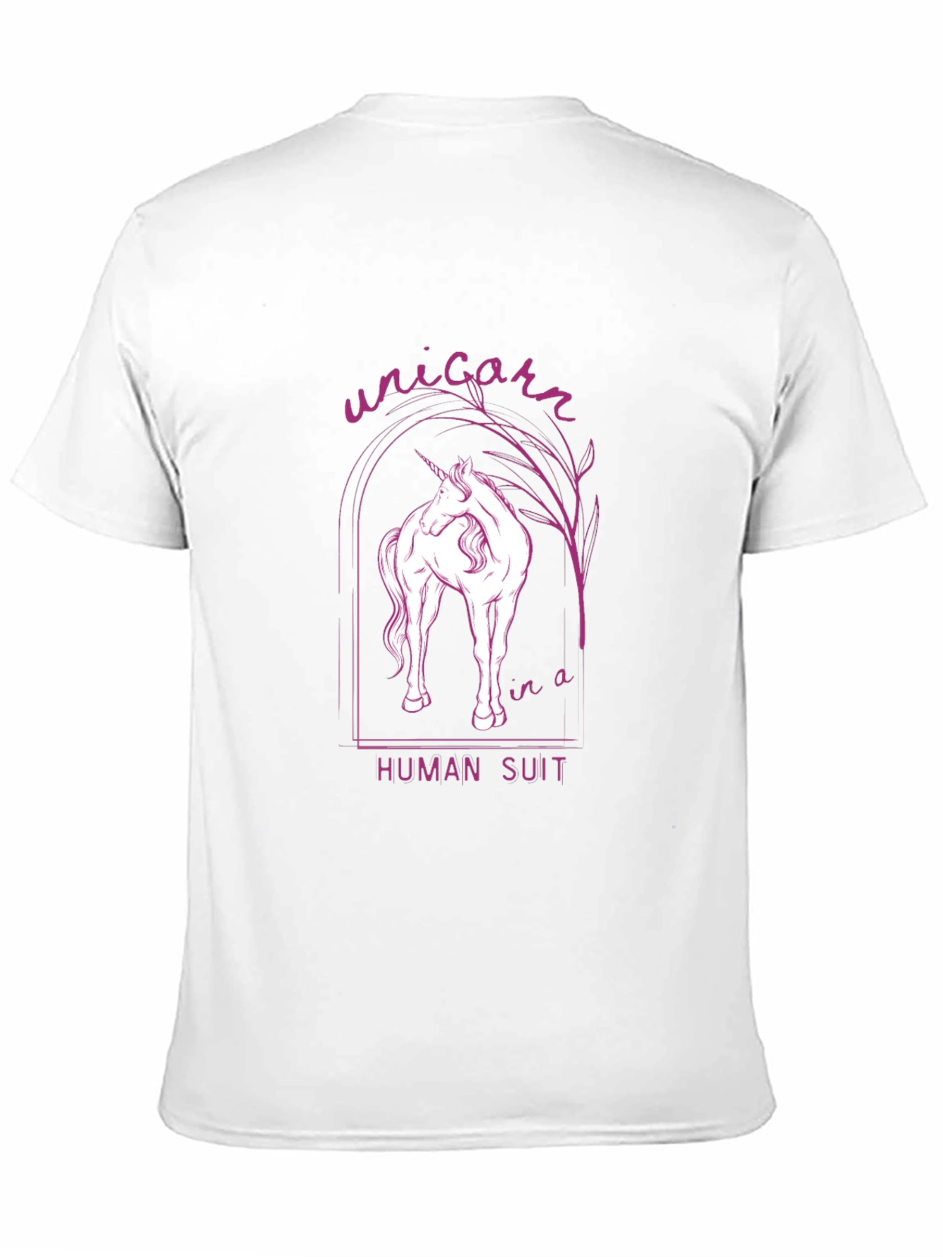 Black Unicorn in a Human Suit Graphic Tee view 11