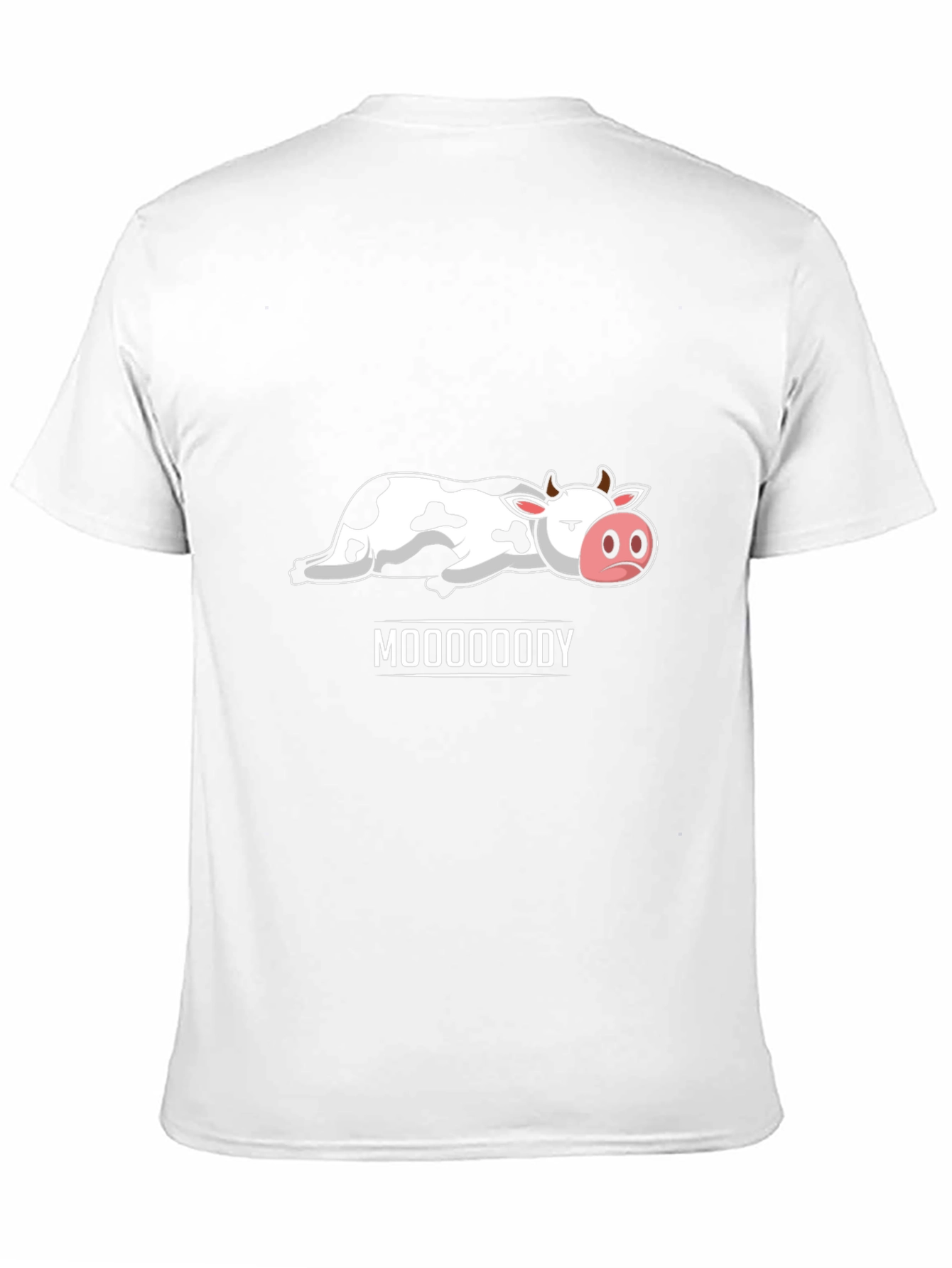 Black Mooooody Cow Graphic T-Shirt - Unisex view 11