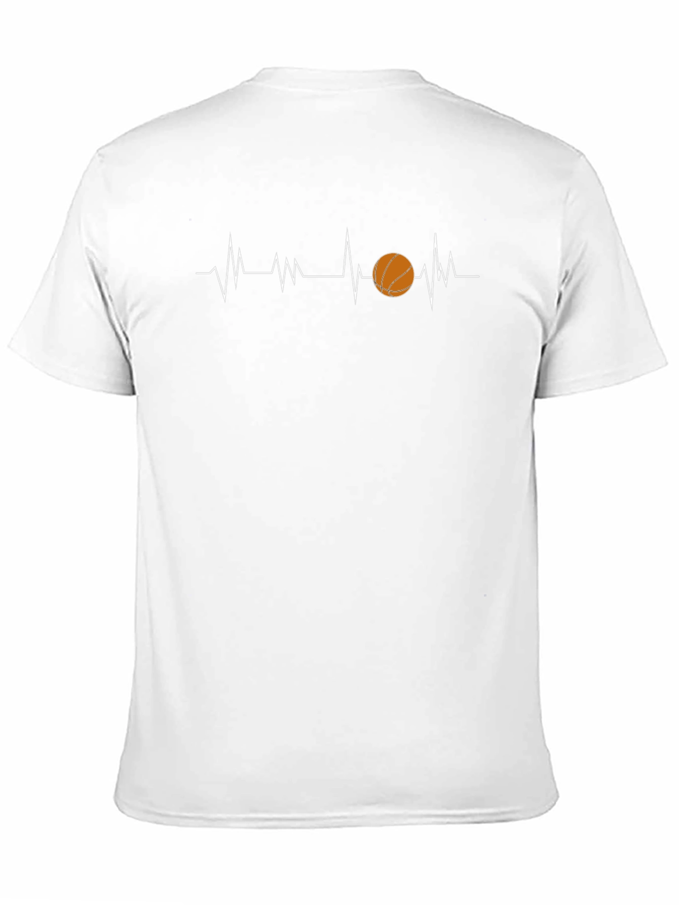 Black Basketball Heartbeat T-Shirt - Sporty Graphic Tee view 11