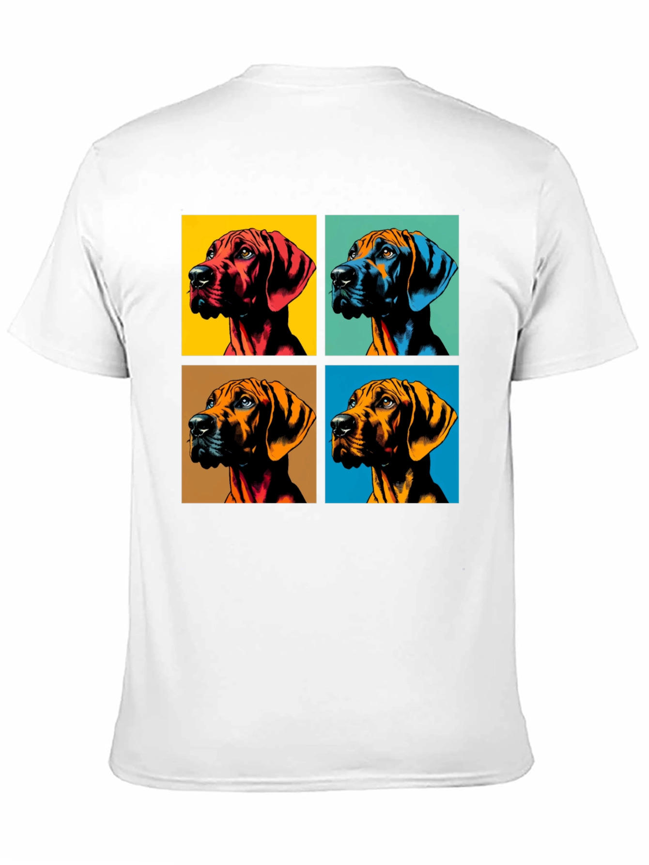 Black Pop Art Dog Portrait Graphic Tee view 11