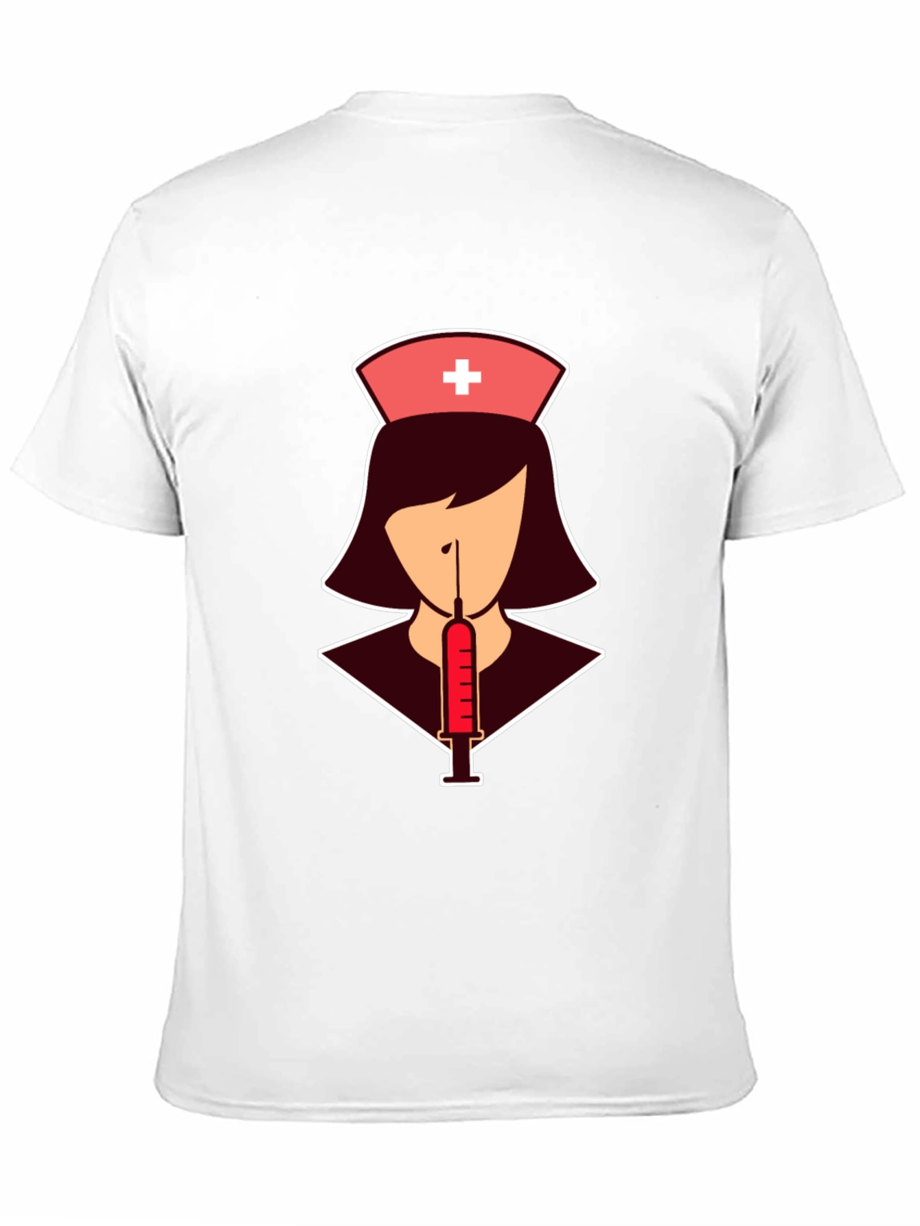 Black Nurse Syringe T-Shirt: Stylish Graphic Tee view 11