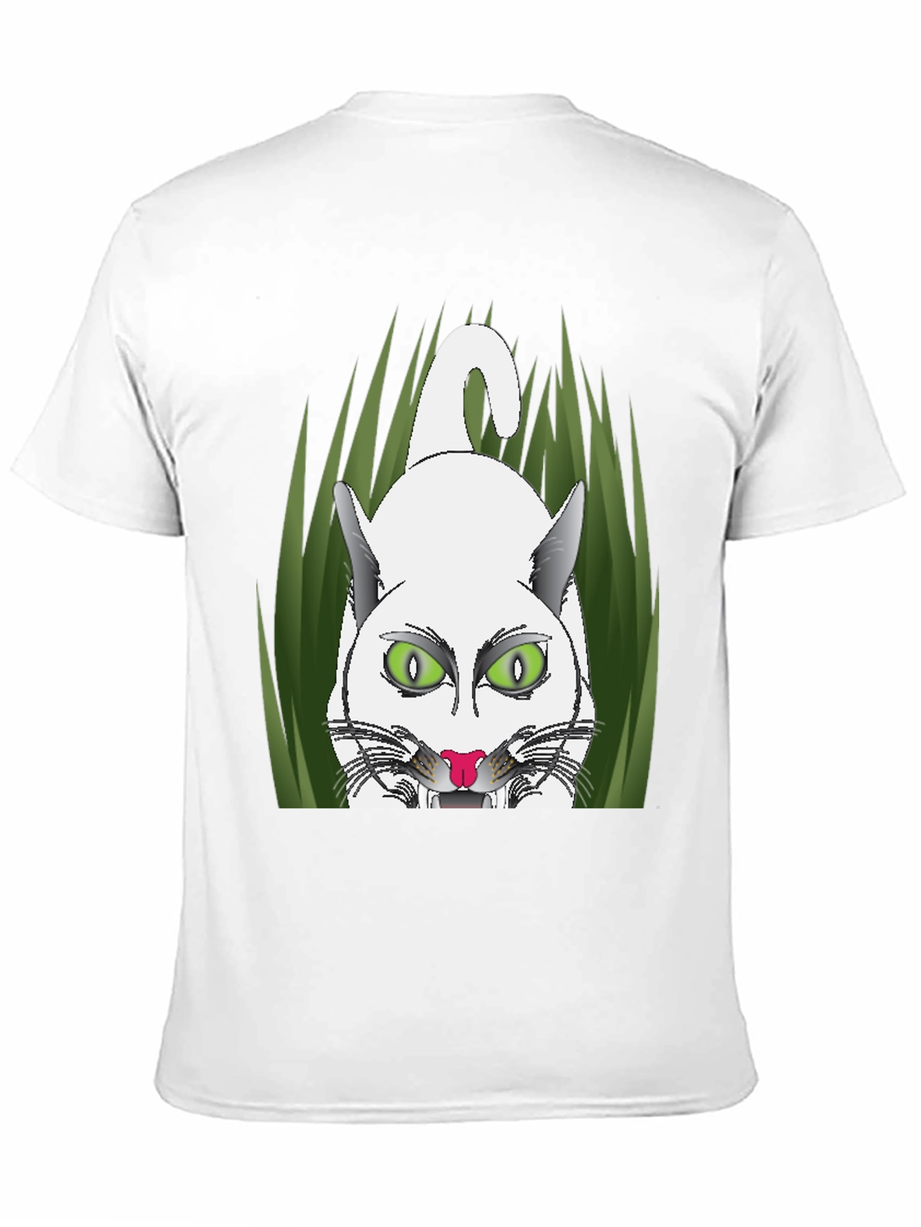 Black Black T-Shirt with Cat Graphic view 11