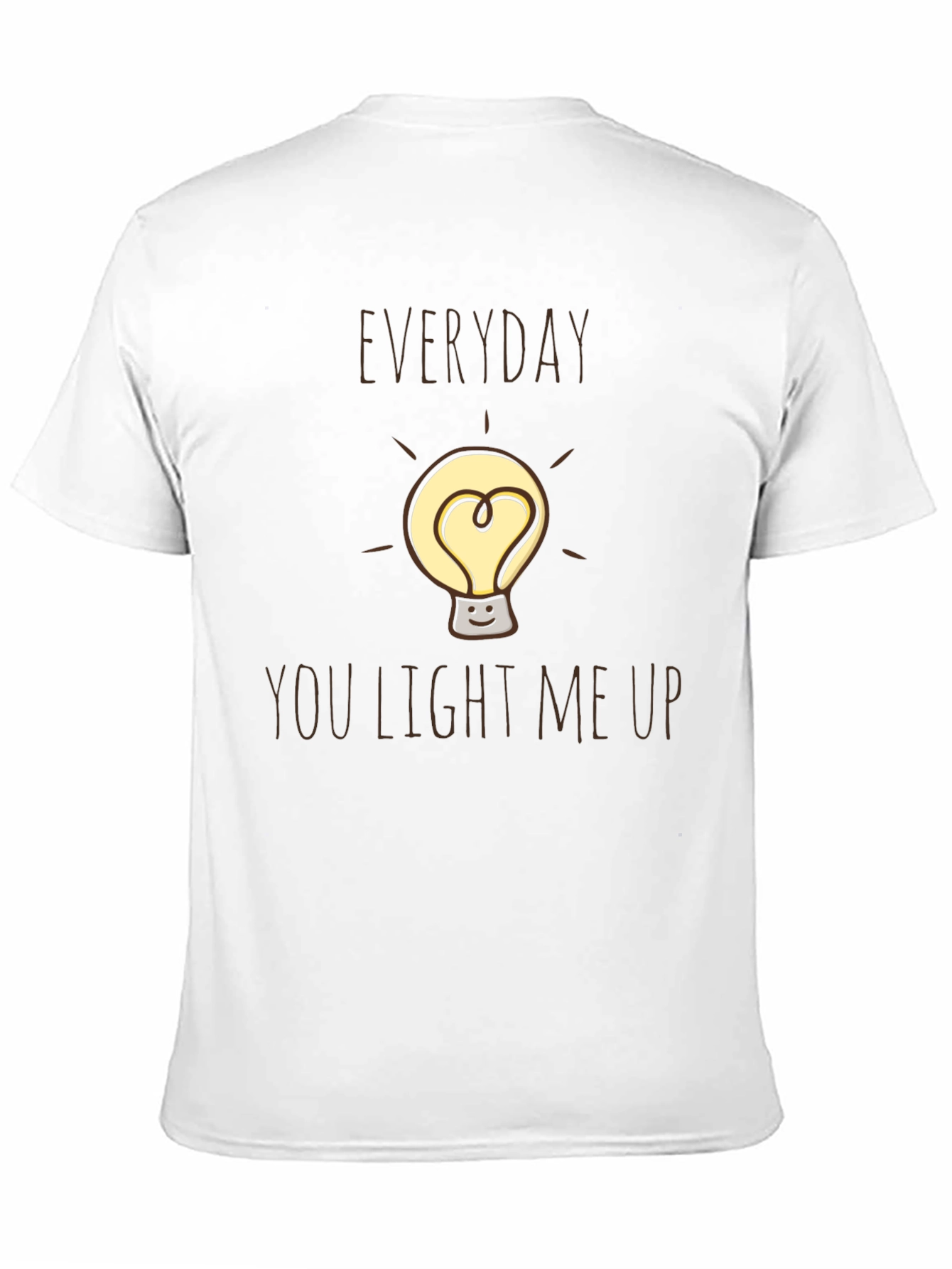 Black Everyday You Light Me Up Black Graphic Tee view 11