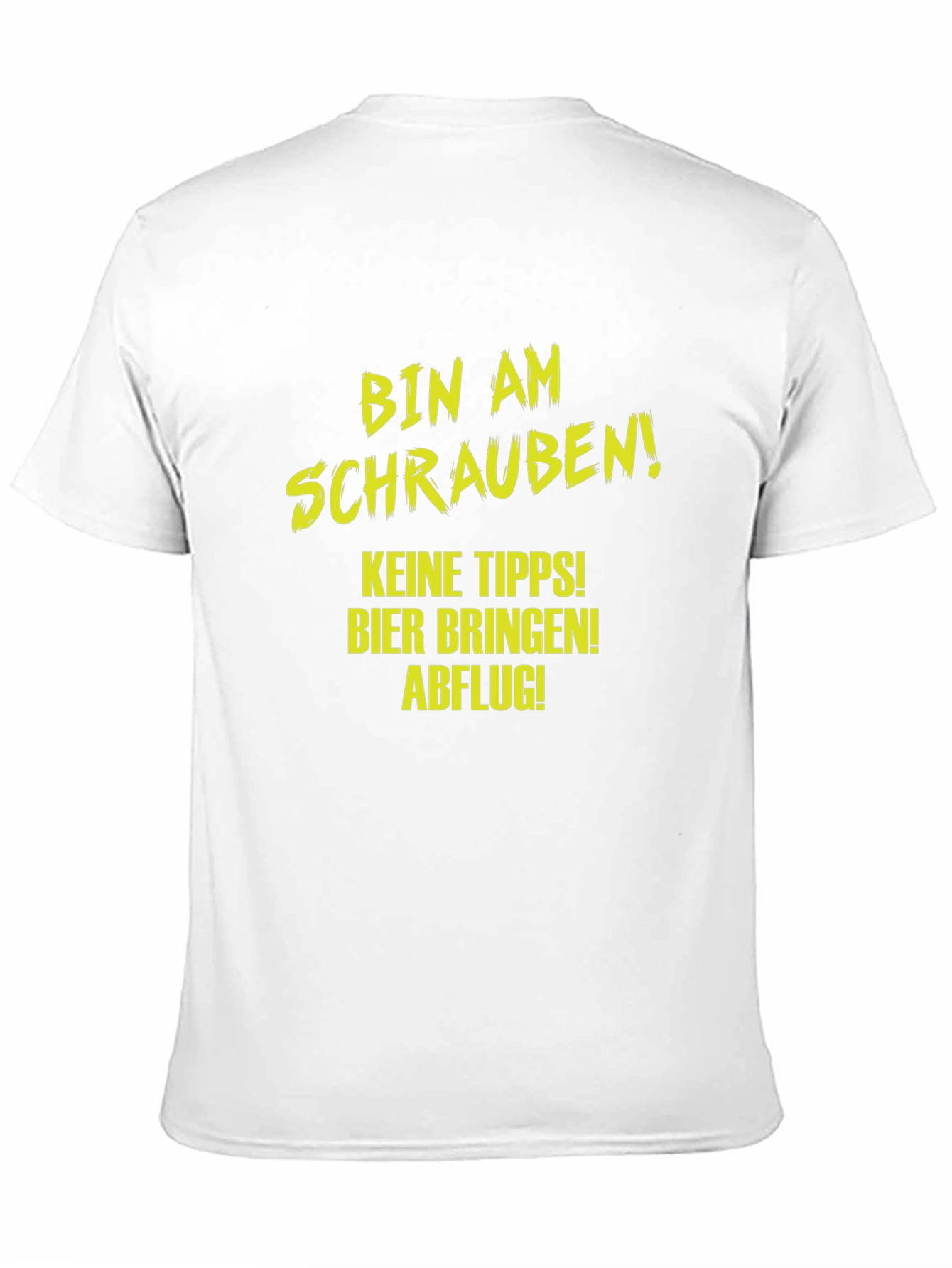 Funny Mechanic T-Shirt - Bin Am Schrauben! Beer & No Tips! - 11