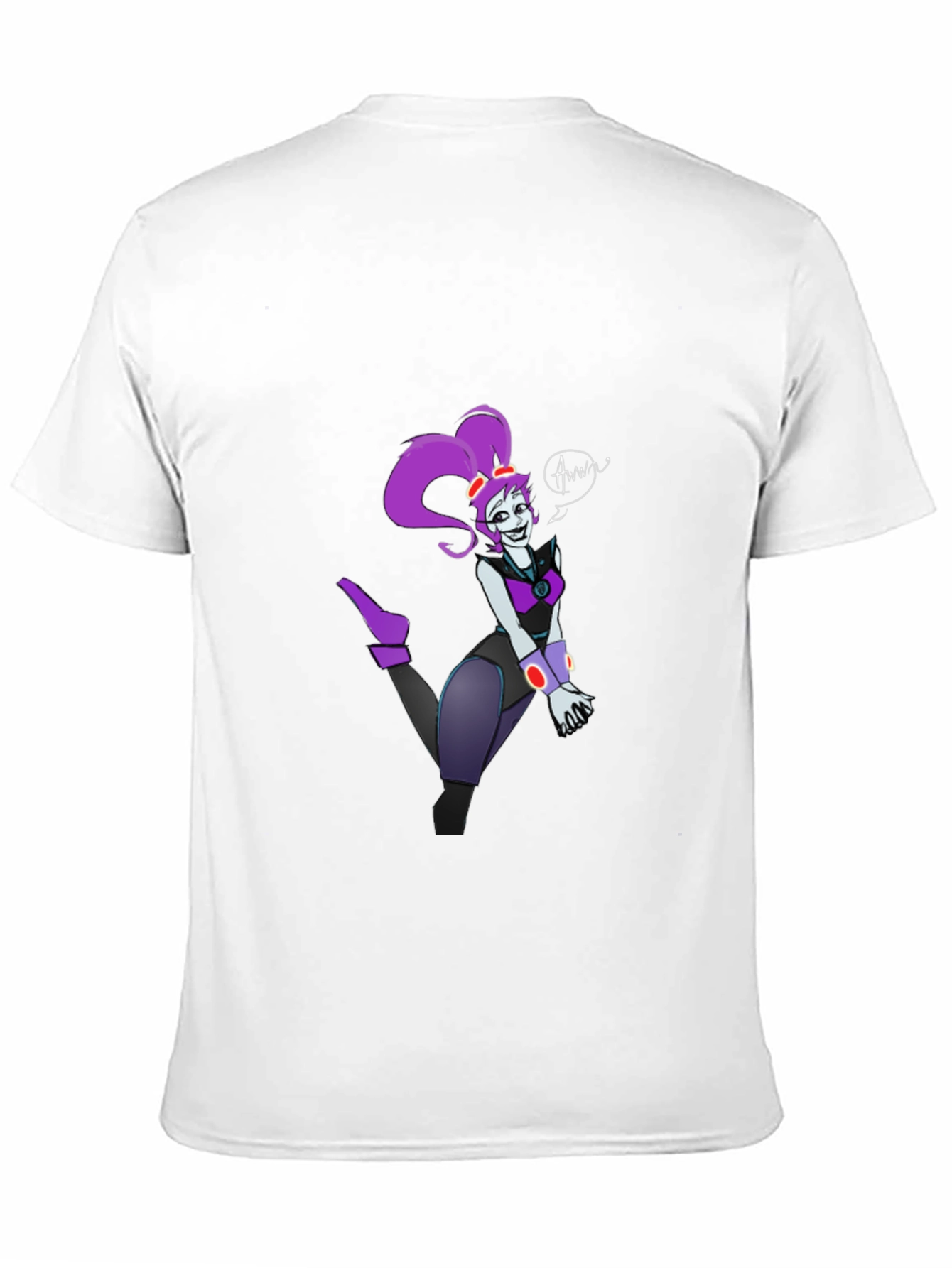 Black Cartoon Character Graphic T-Shirt view 11