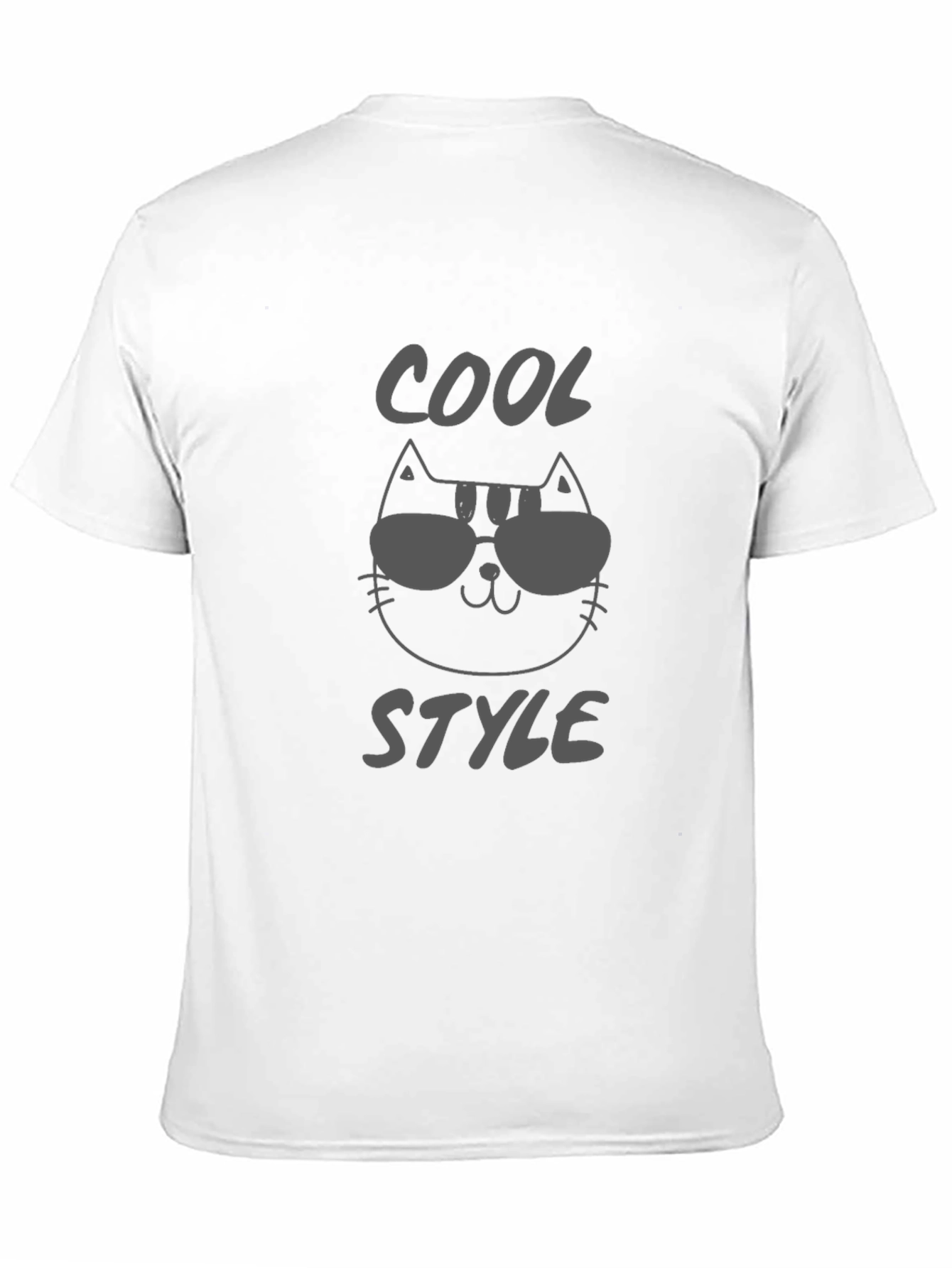 Black Cool Style Cat Graphic Tee - Unisex view 11