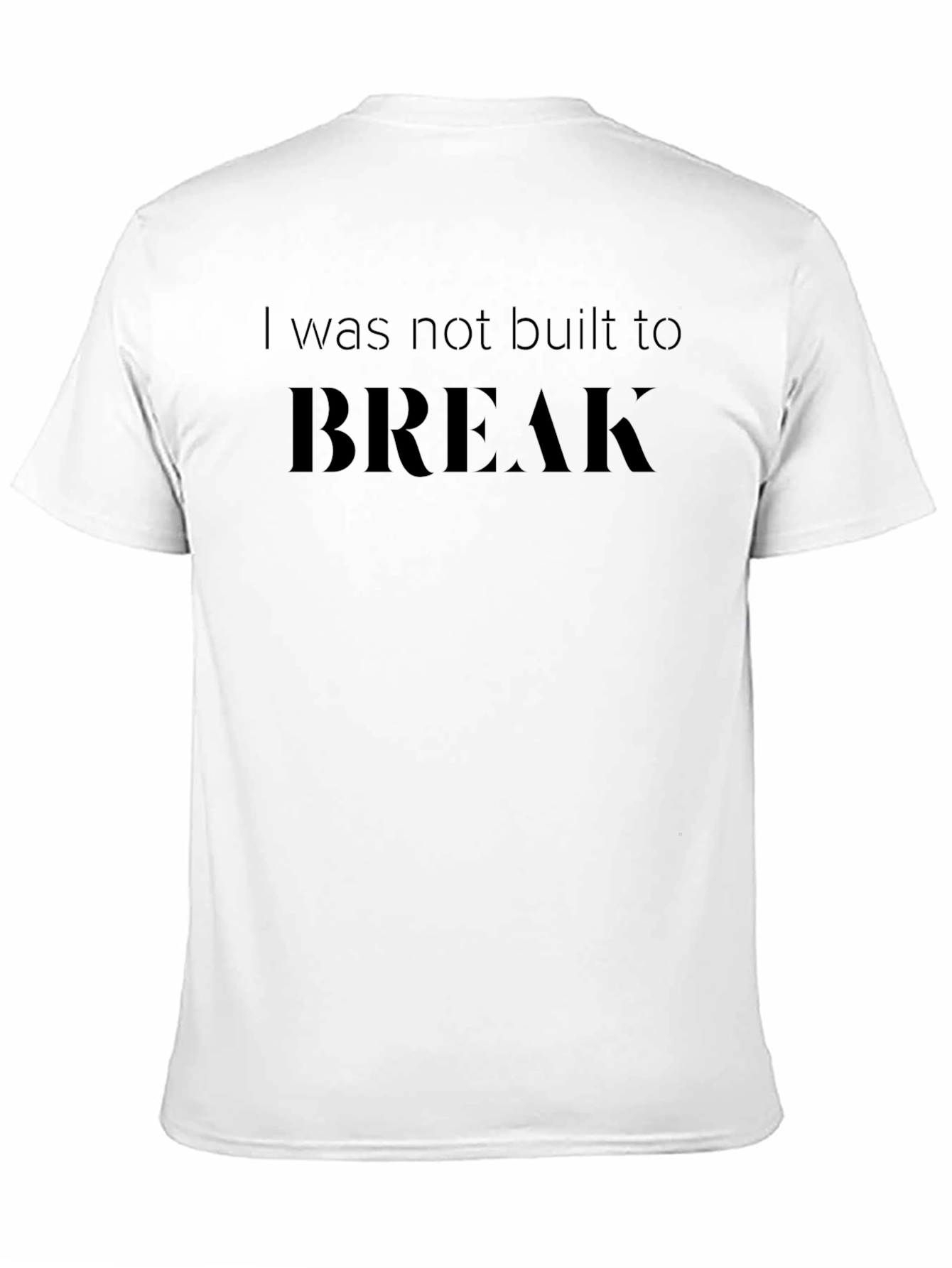 Black Resilient Strength: "Not Built to Break" T-Shirt view 11