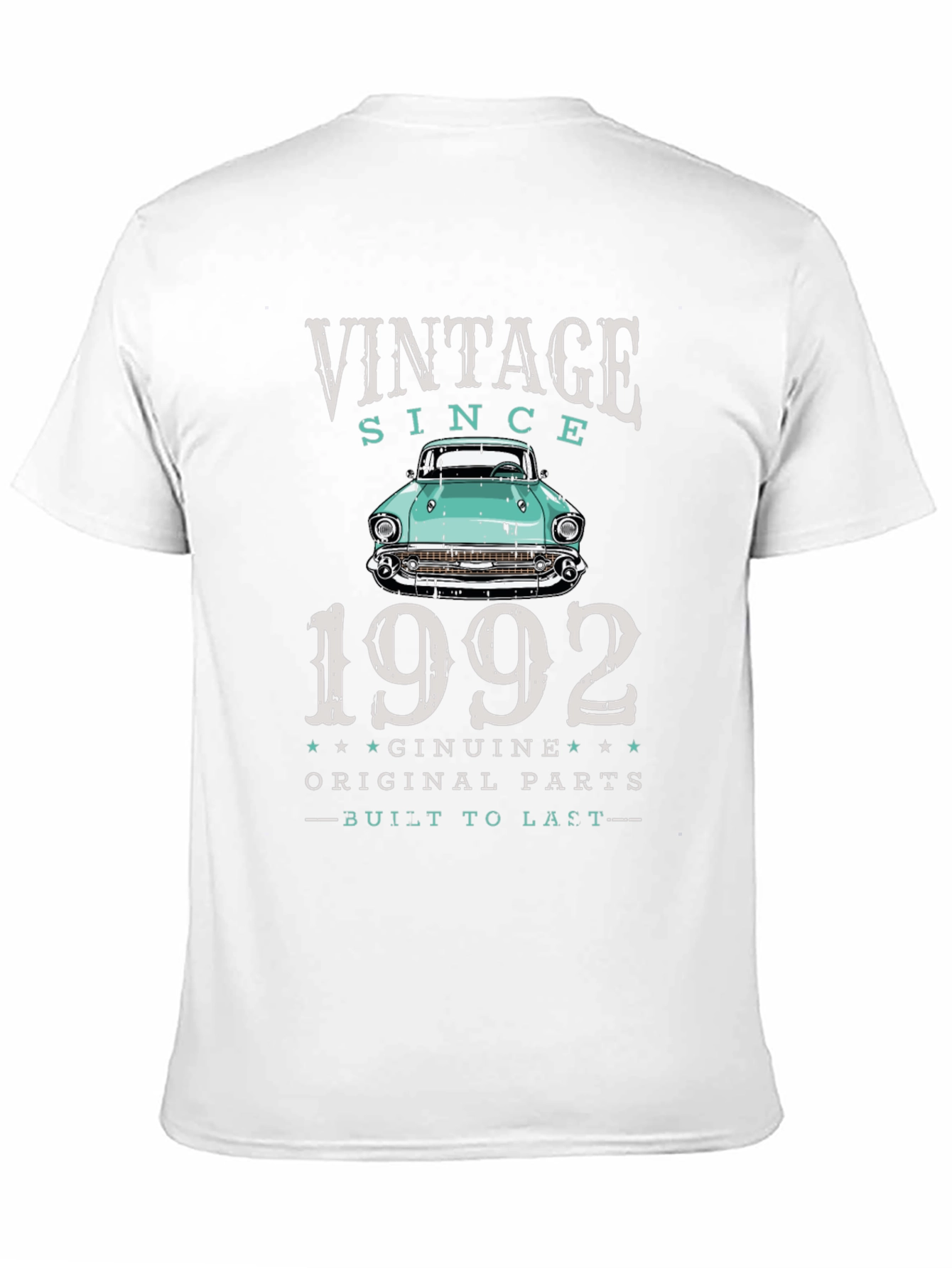 Black Vintage Since 1992 Car Graphic T-Shirt view 11
