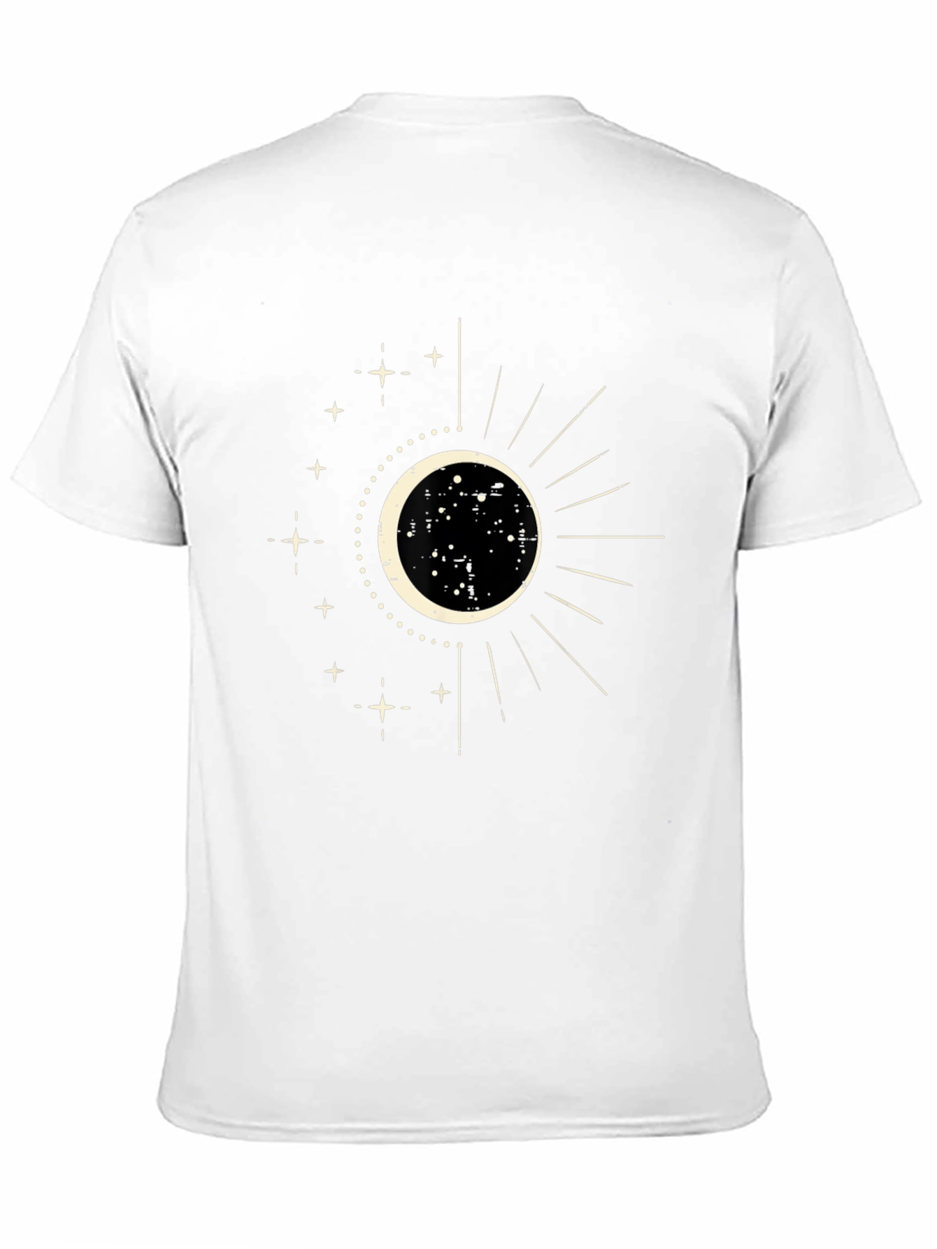 Black Celestial Sun & Moon Graphic Tee - Black view 11