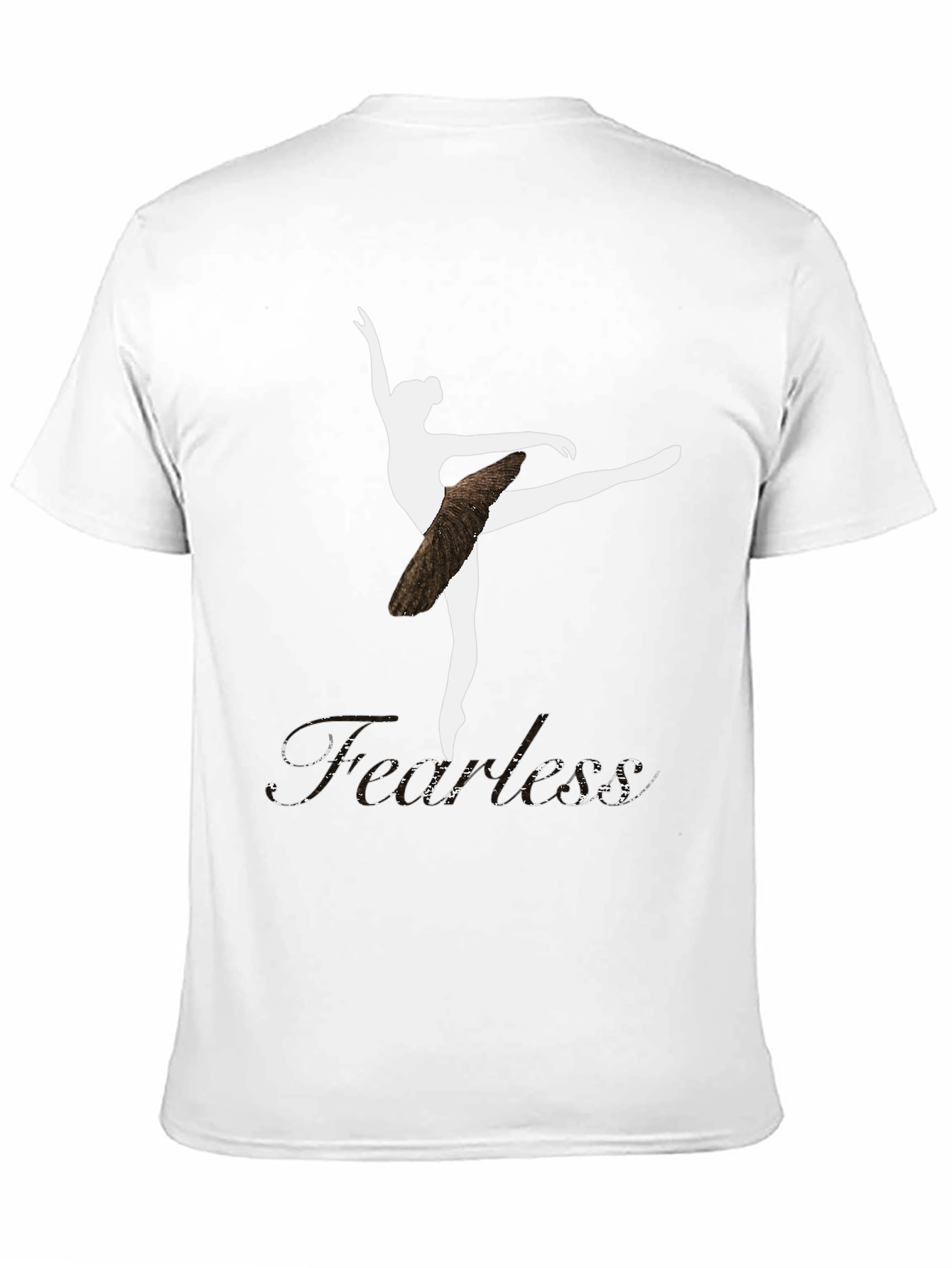 Fearless Ballerina Graphic T-Shirt - Black Cotton Tee - 11