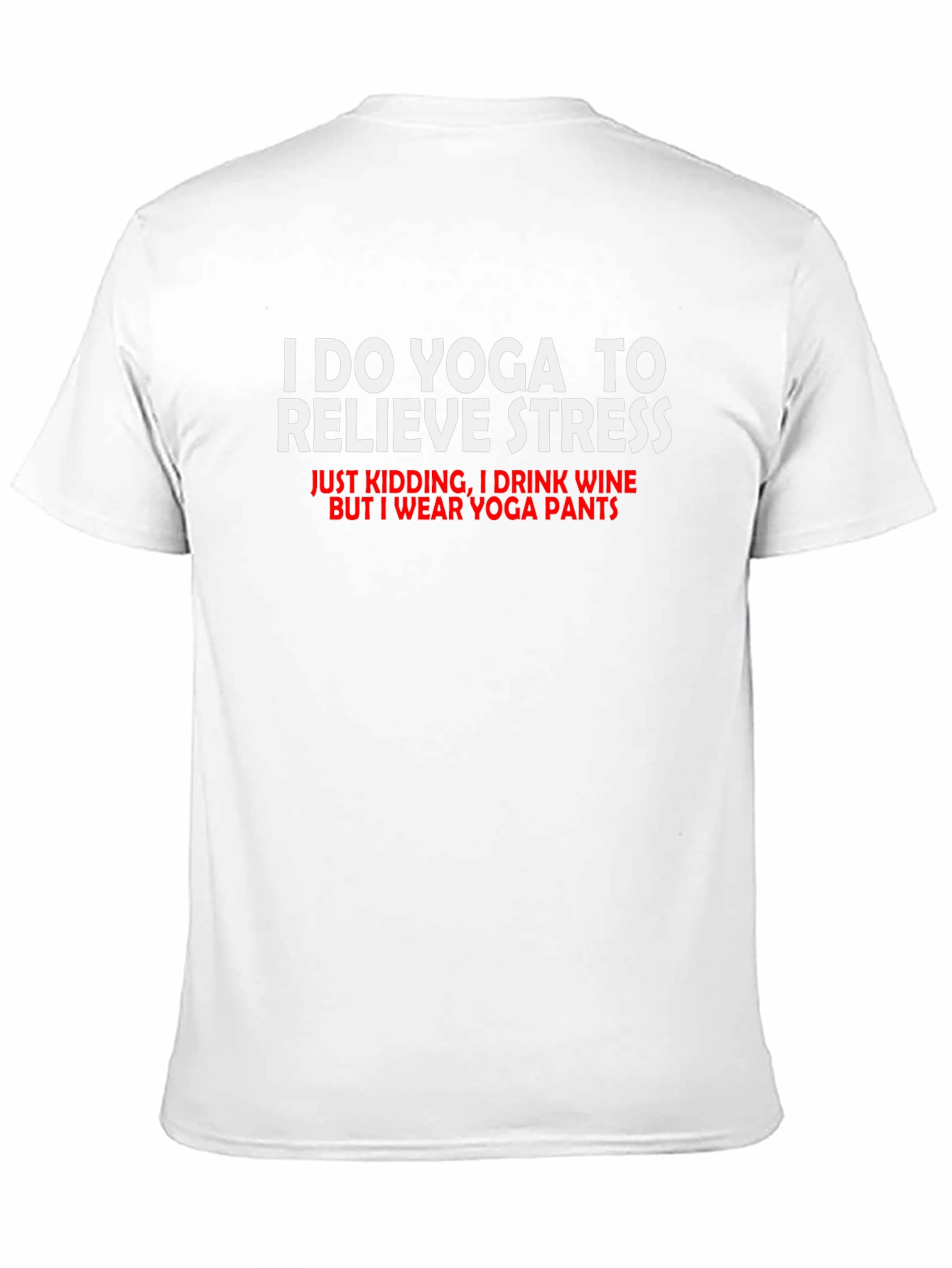 Black Yoga Stress Relief T-Shirt view 11