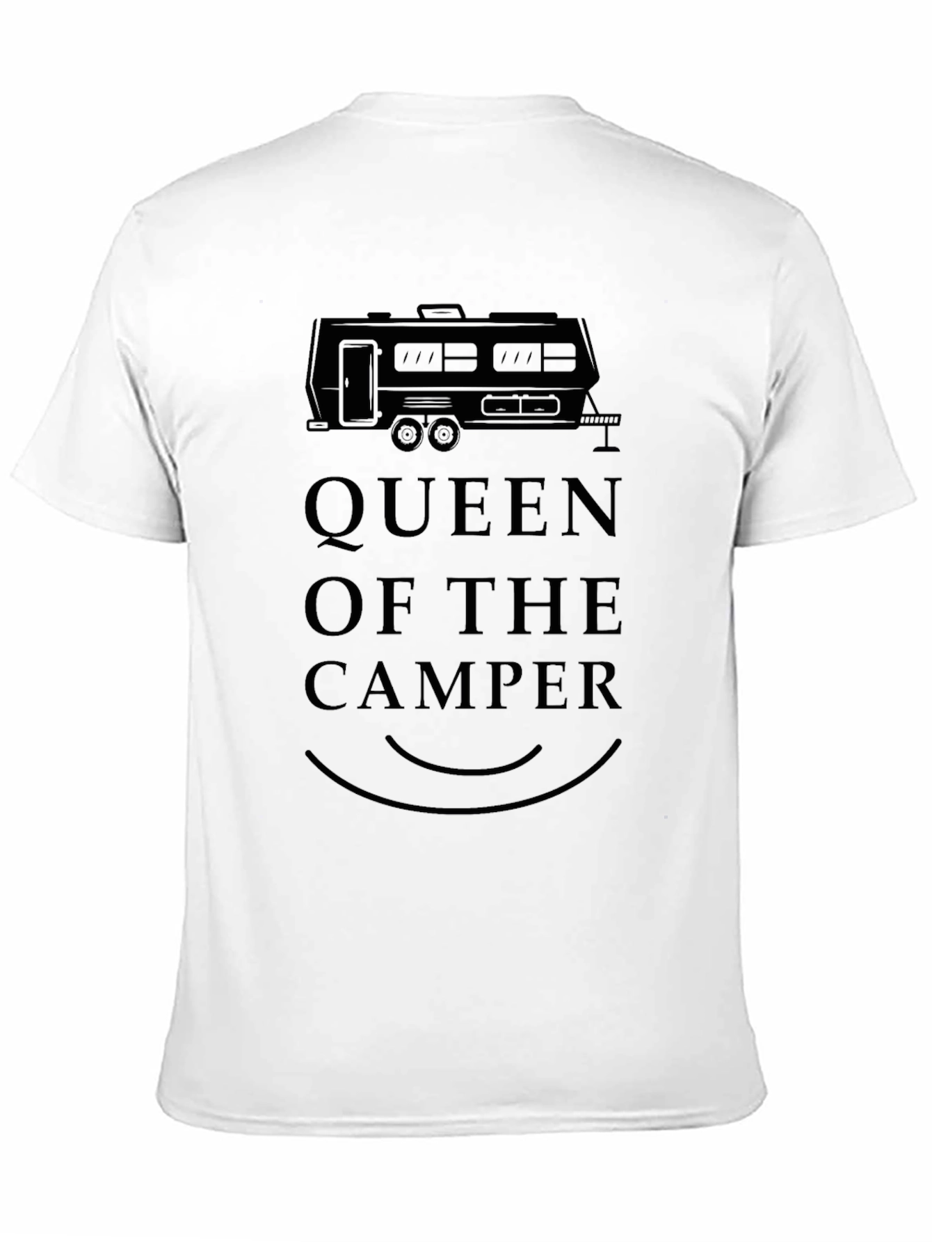 Black Queen of the Camper Black Graphic Tee view 11