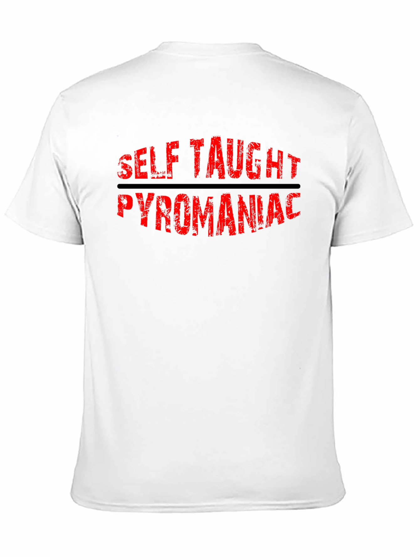 Black Self Taught Pyromaniac Graphic Tee - Black Cotton T-Shirt view 11