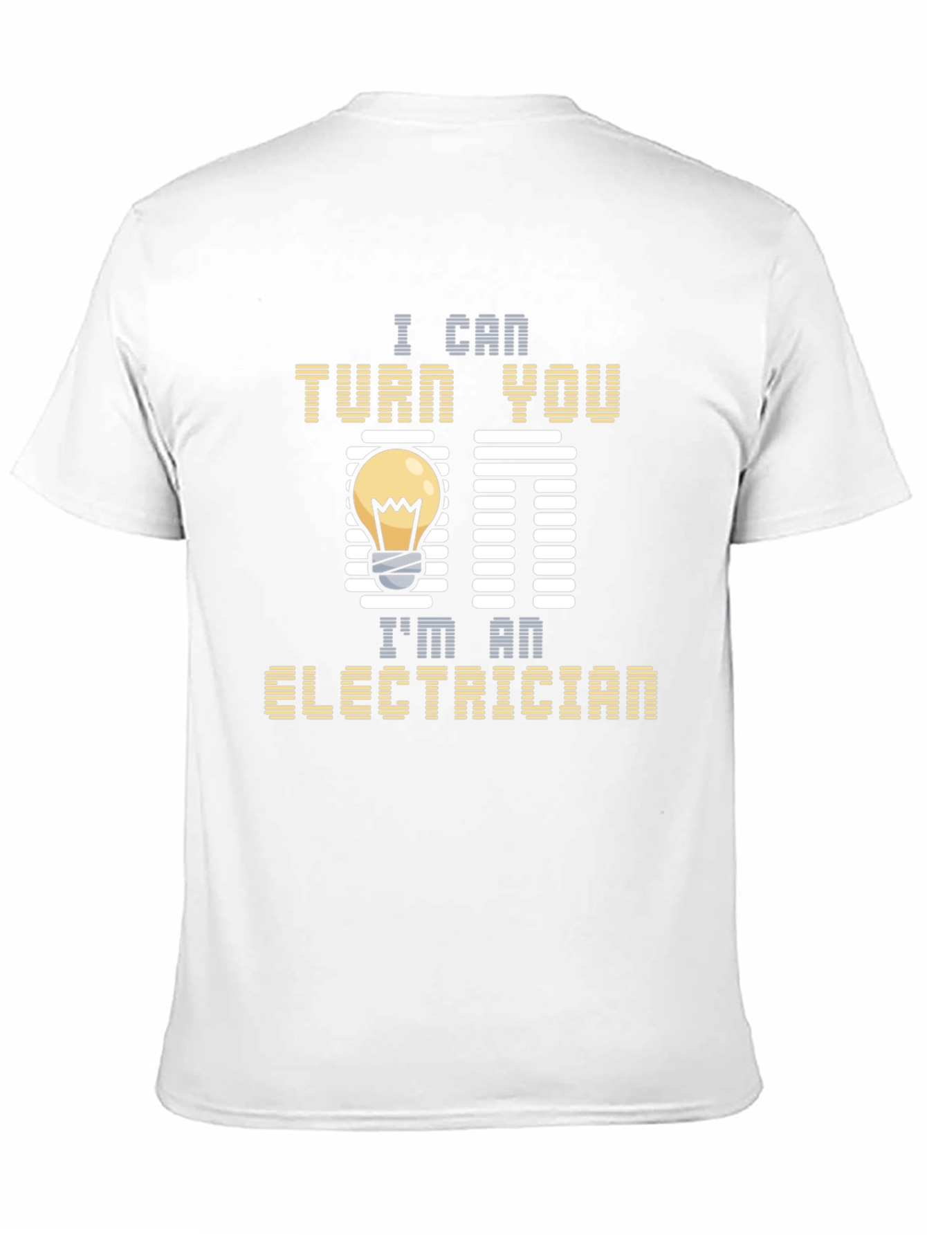 Black Electrician Humor T-Shirt - I Can Turn You On view 11