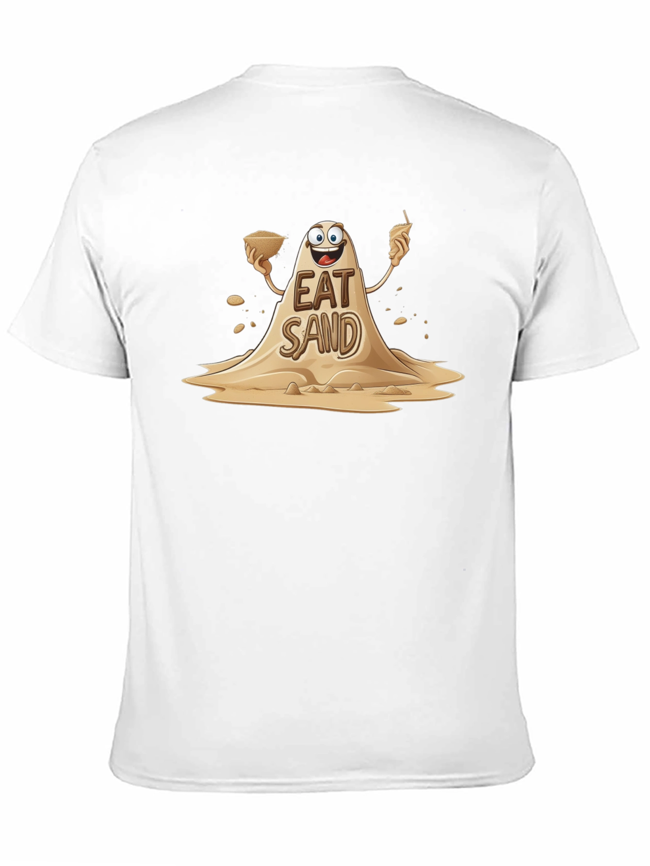 Black Eat Sand Graphic Tee - Funny Novelty T-Shirt view 11