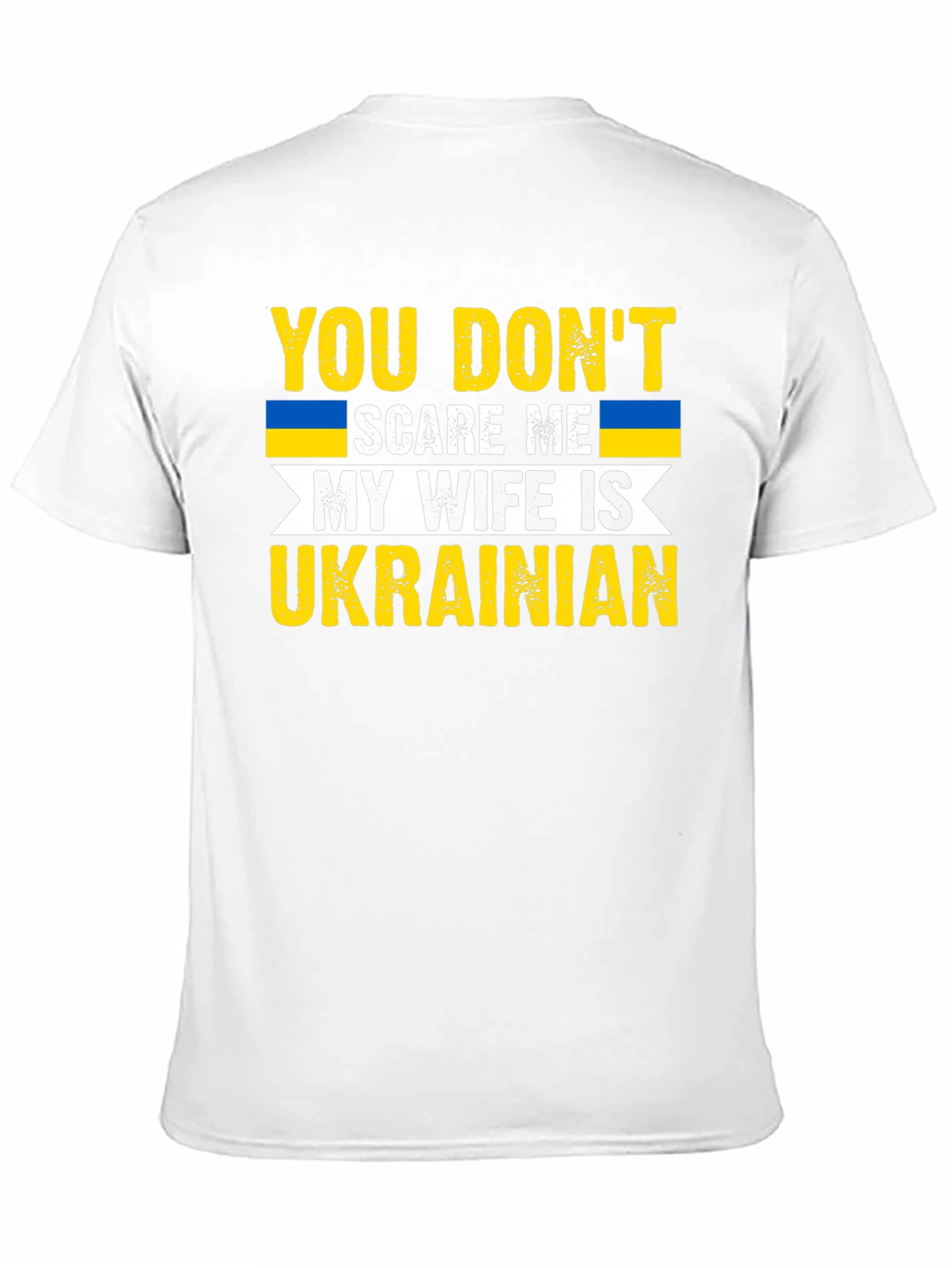 Black Funny Ukrainian Wife T-Shirt: You Don't Scare Me view 11
