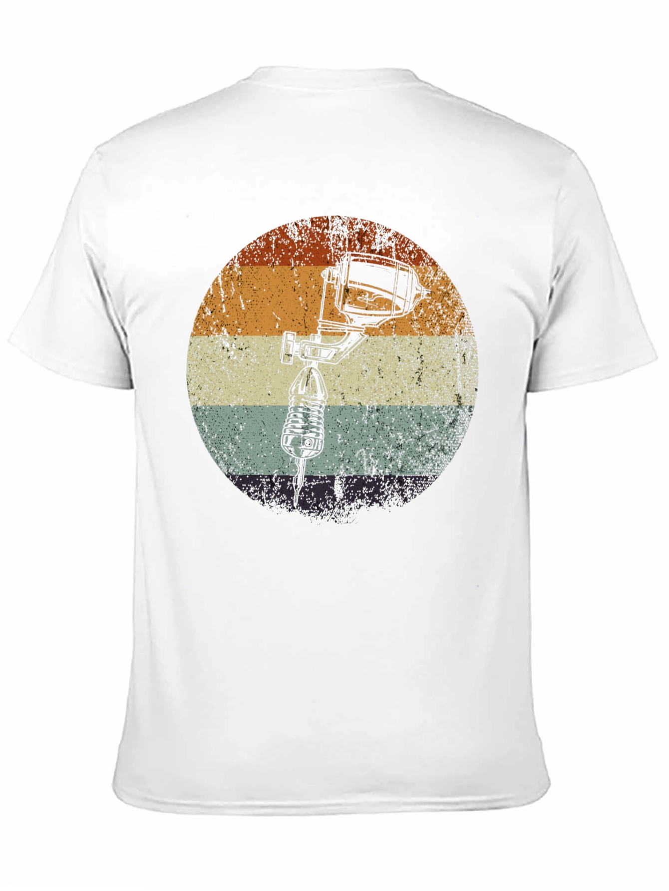 Black Vintage Style Airbrush T-Shirt view 11