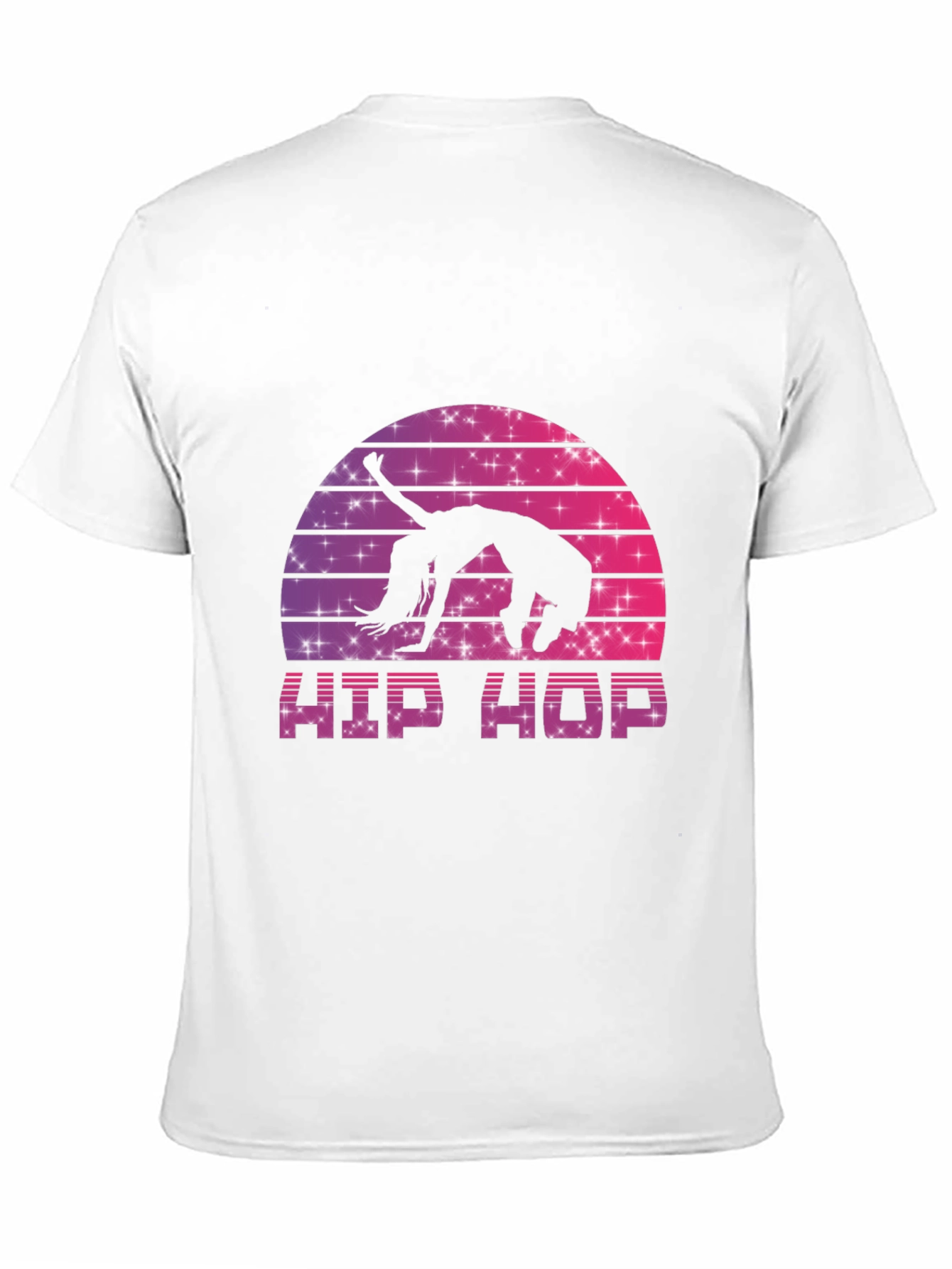 Black Retro Hip Hop Dance T-Shirt view 11
