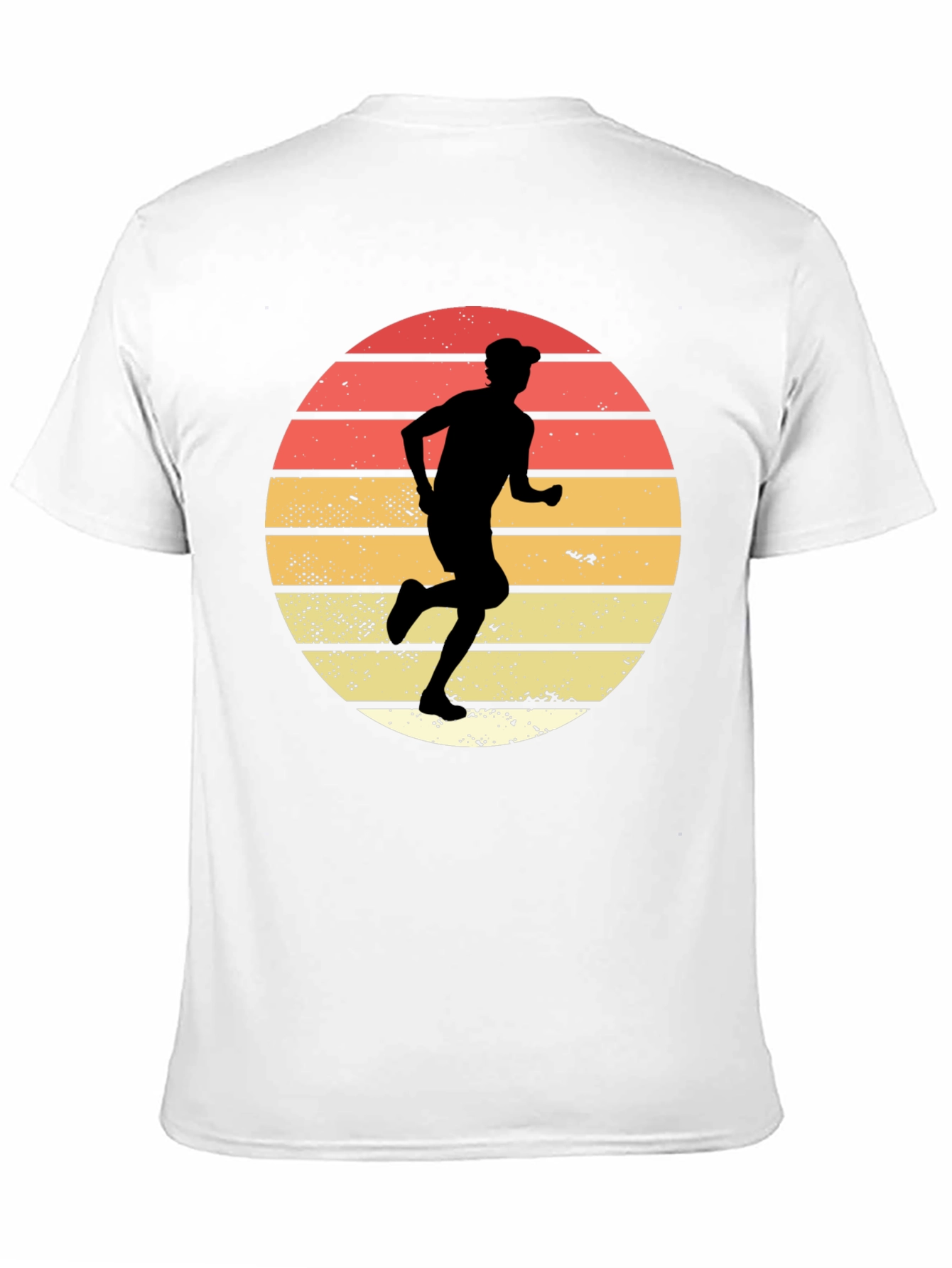 Black Retro Runner Graphic T-Shirt view 11
