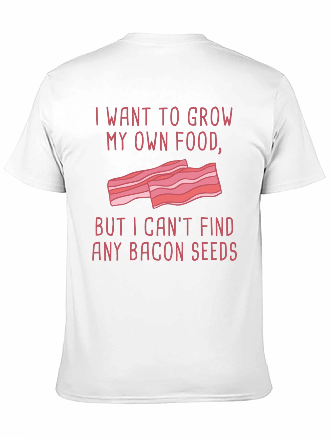 Black Funny Bacon Seeds Graphic T-Shirt view 11