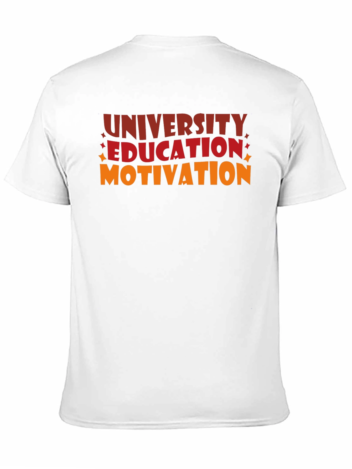 Black University Education Motivation Graphic Tee view 11