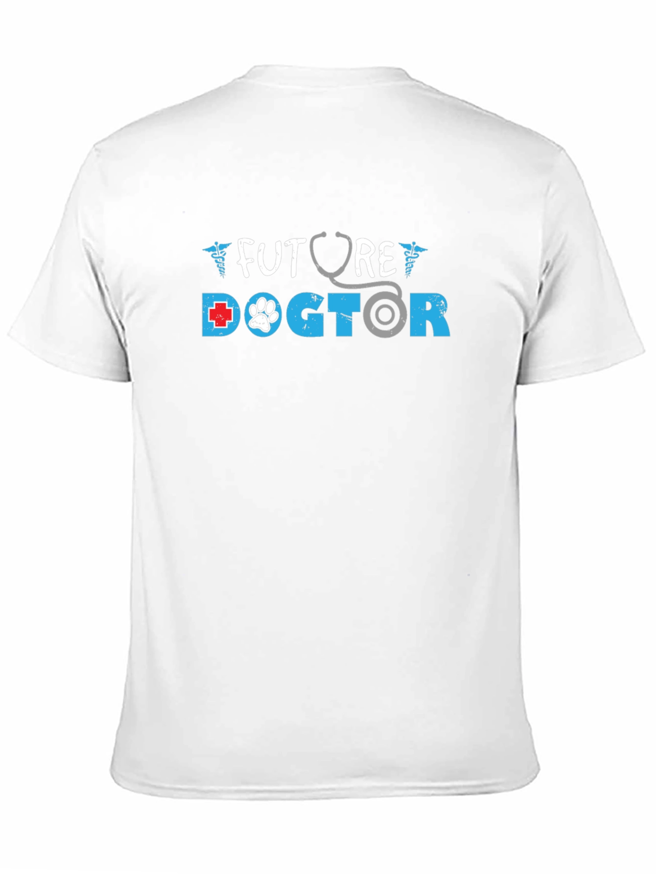 Black Future Doctor T-Shirt: Veterinary Student Tee view 11