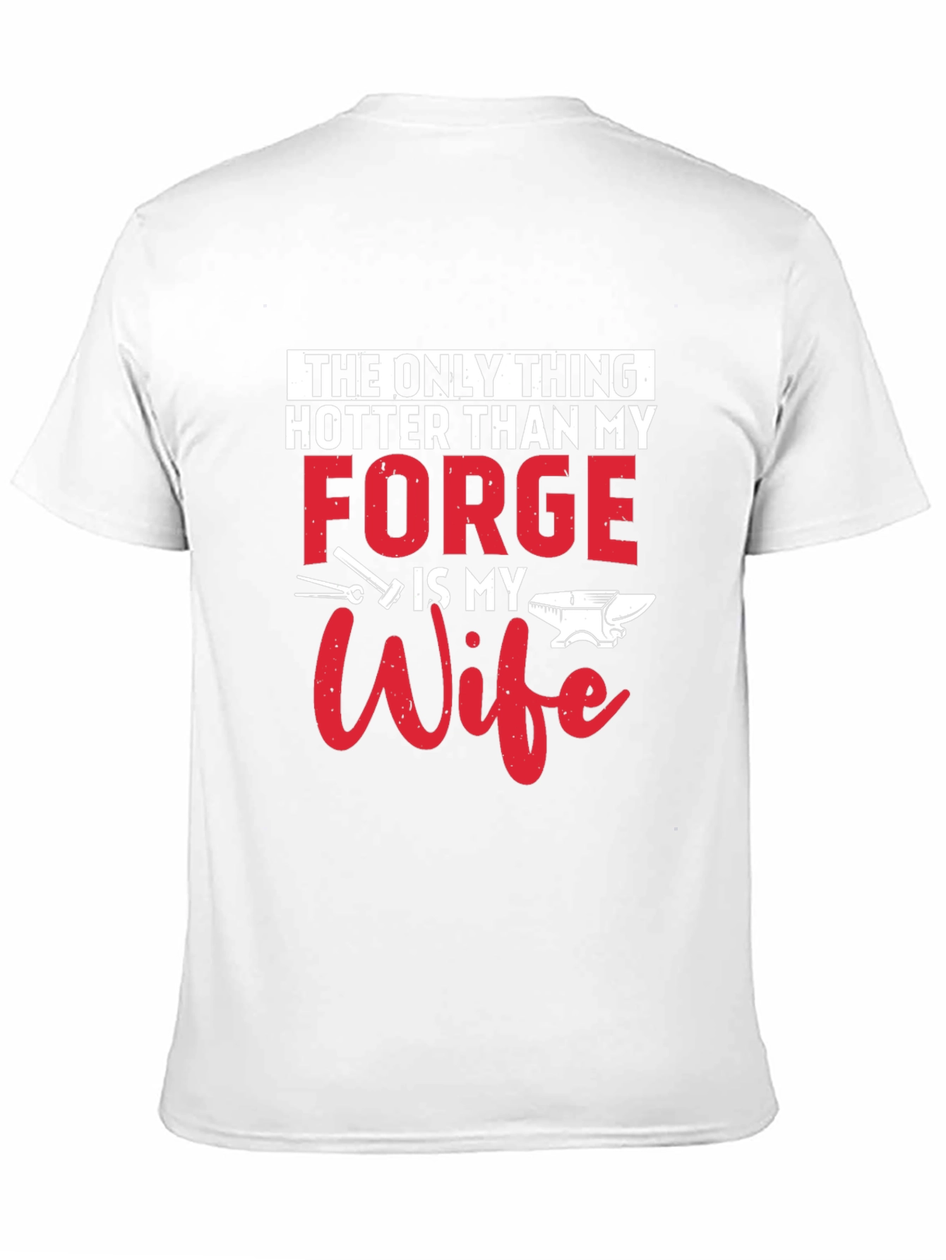 Black Hot Forge Wife Graphic Tee - Black Cotton Blend view 11
