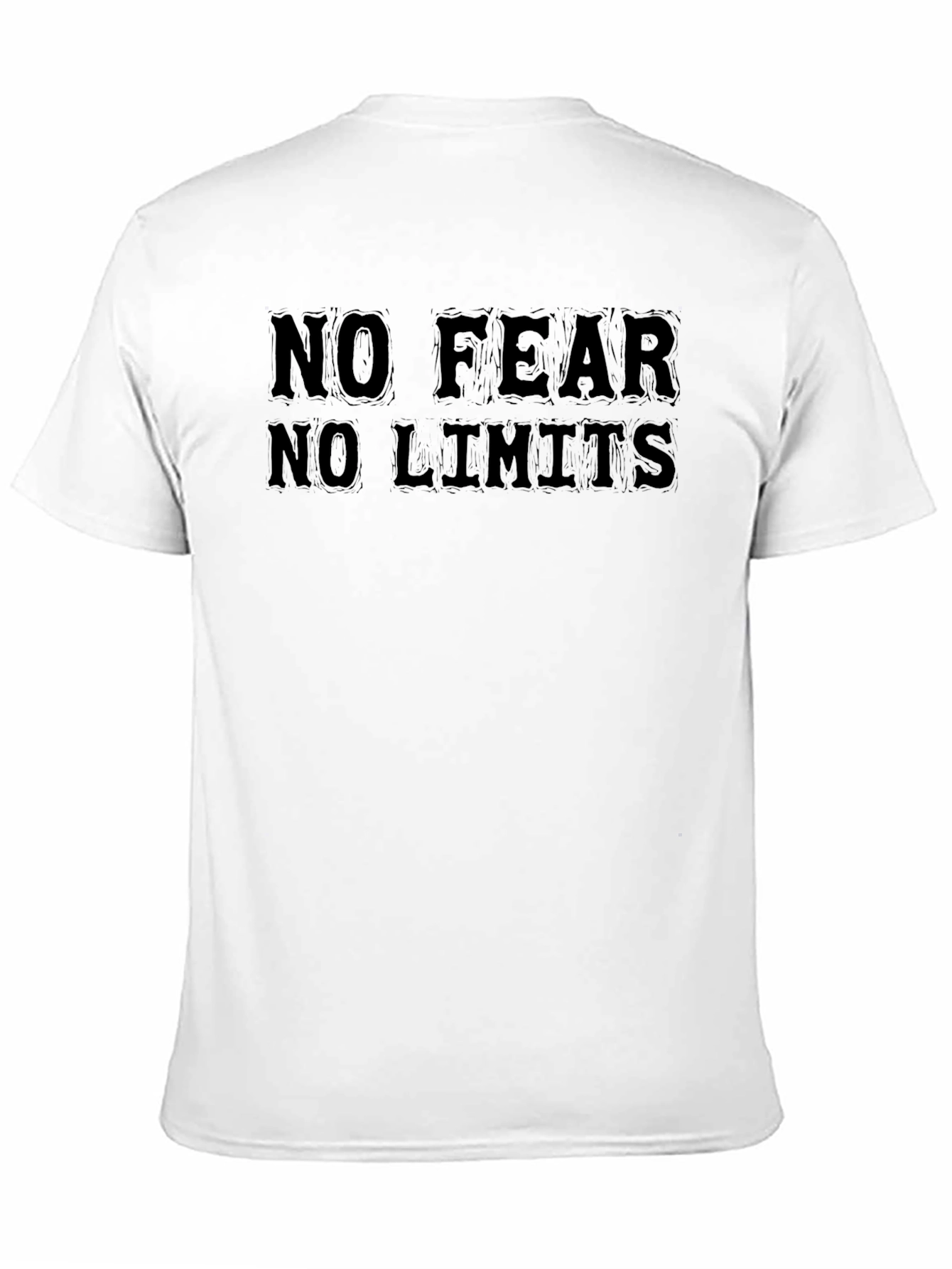 Black No Fear No Limits Black Graphic Tee view 11