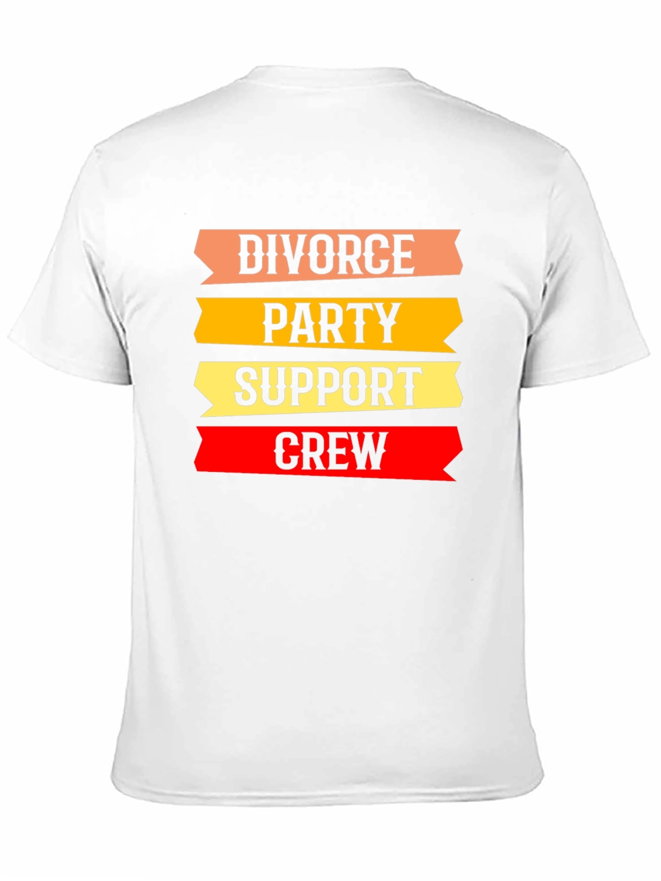 Black Divorce Party Support Crew T-Shirt view 11