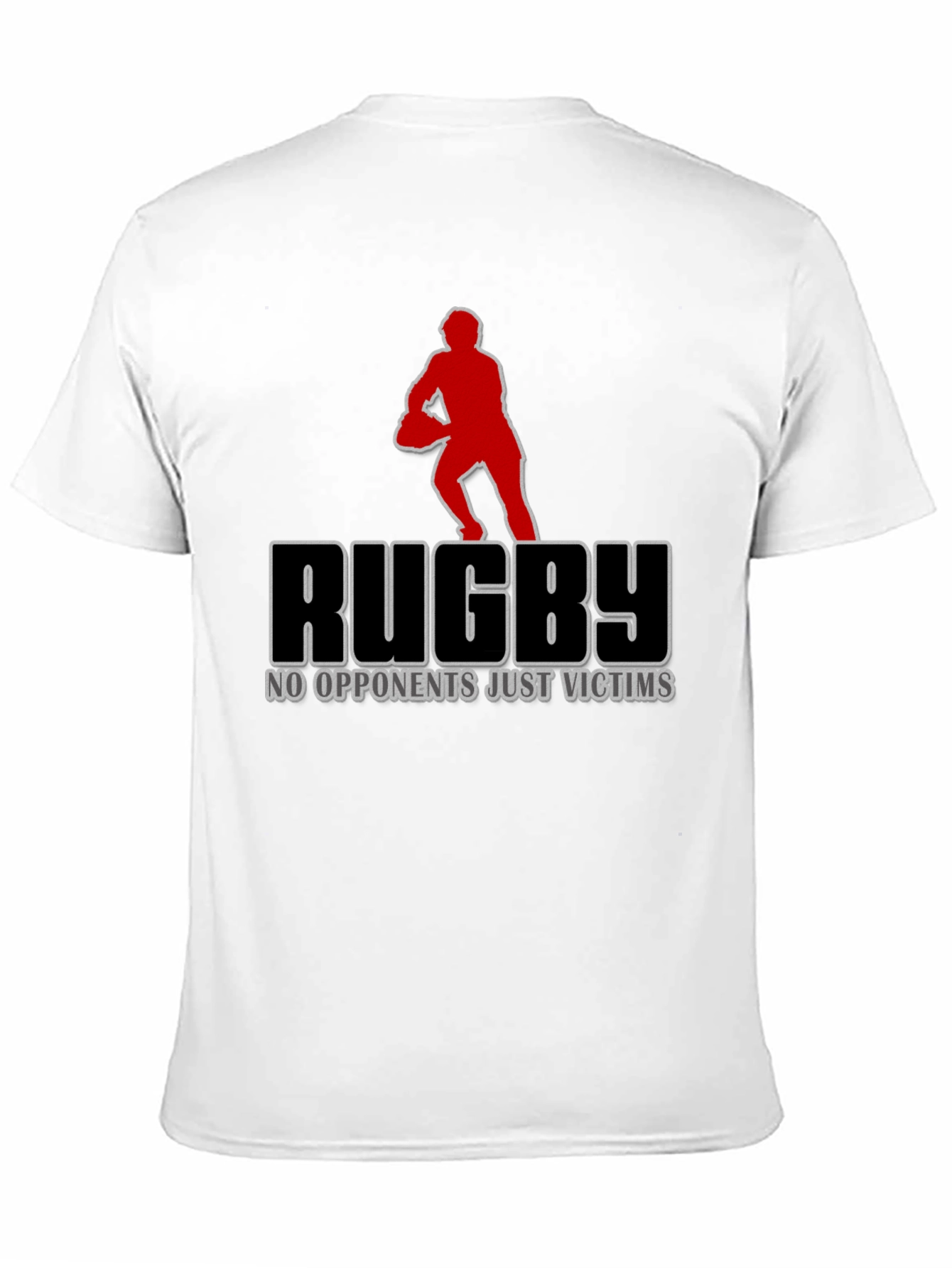 Black Rugby 'No Opponents, Just Victims' Graphic T-Shirt view 11