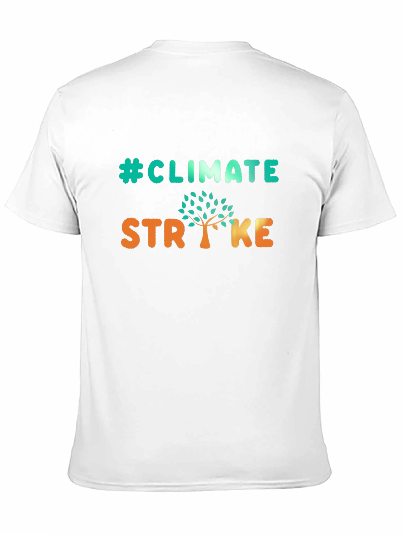 Black Climate Strike T-Shirt - Environmental Awareness view 11