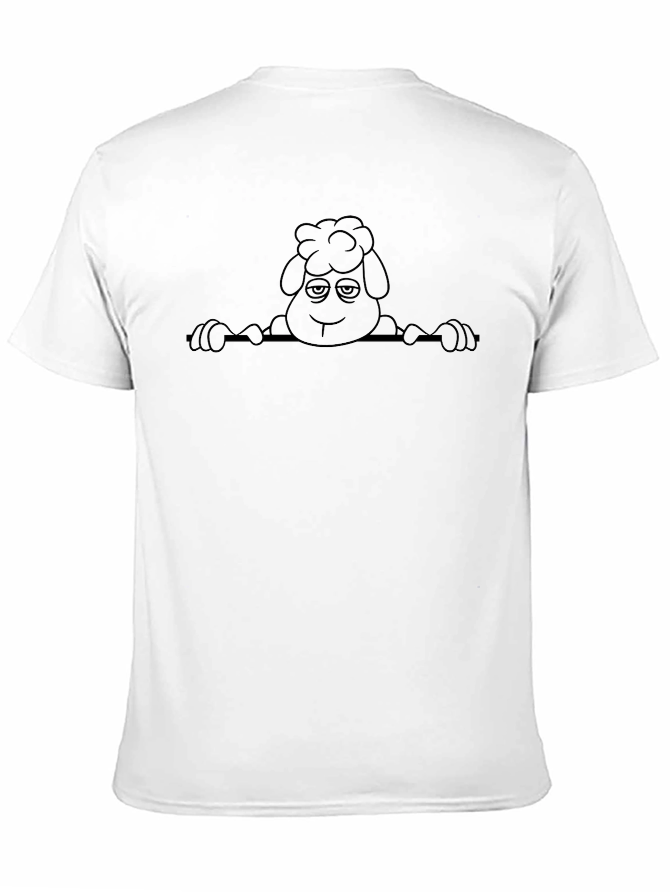 Black Sheep Cartoon Graphic T-Shirt - Soft Cotton Tee view 11