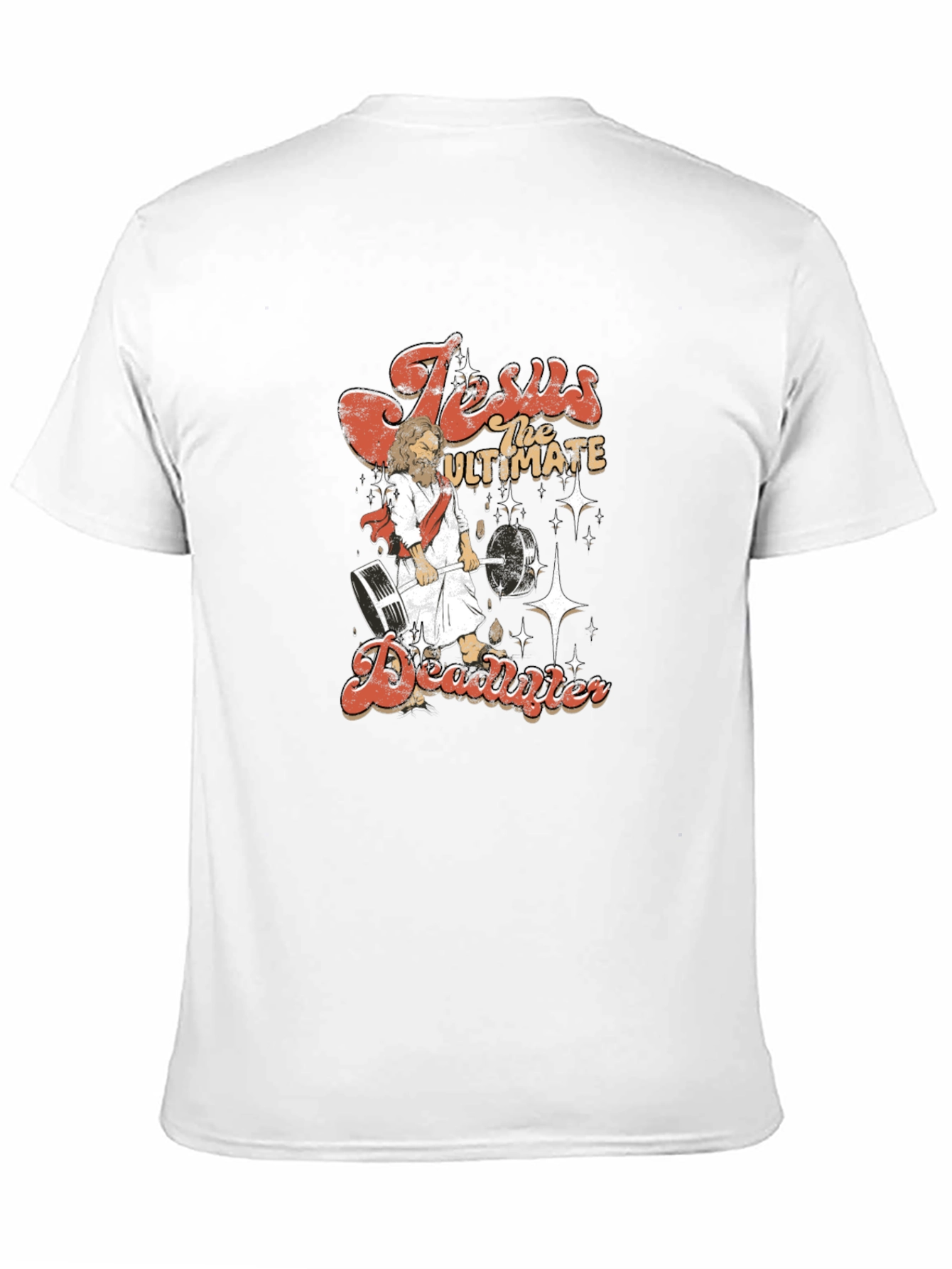 Black Jesus the Ultimate Deadlifter Graphic Tee - Black view 11