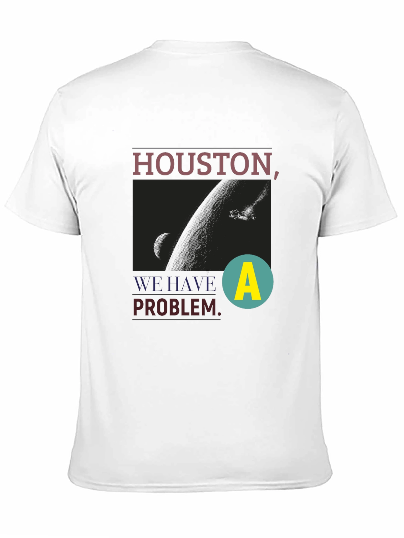 Black Houston We Have a Problem Graphic Tee view 11
