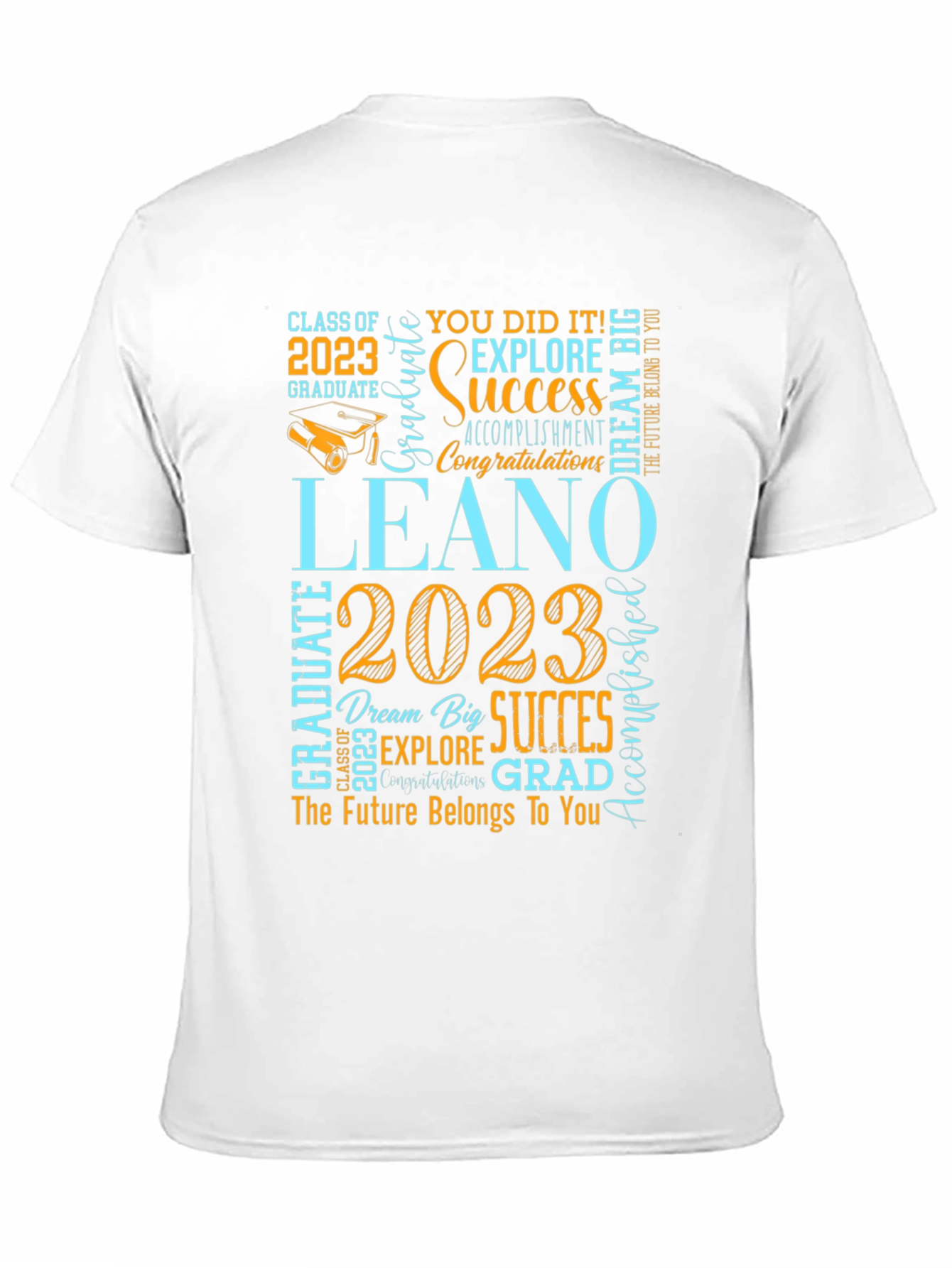 Black LEANO 2023 Graduation T-Shirt: Celebrate Success! view 11