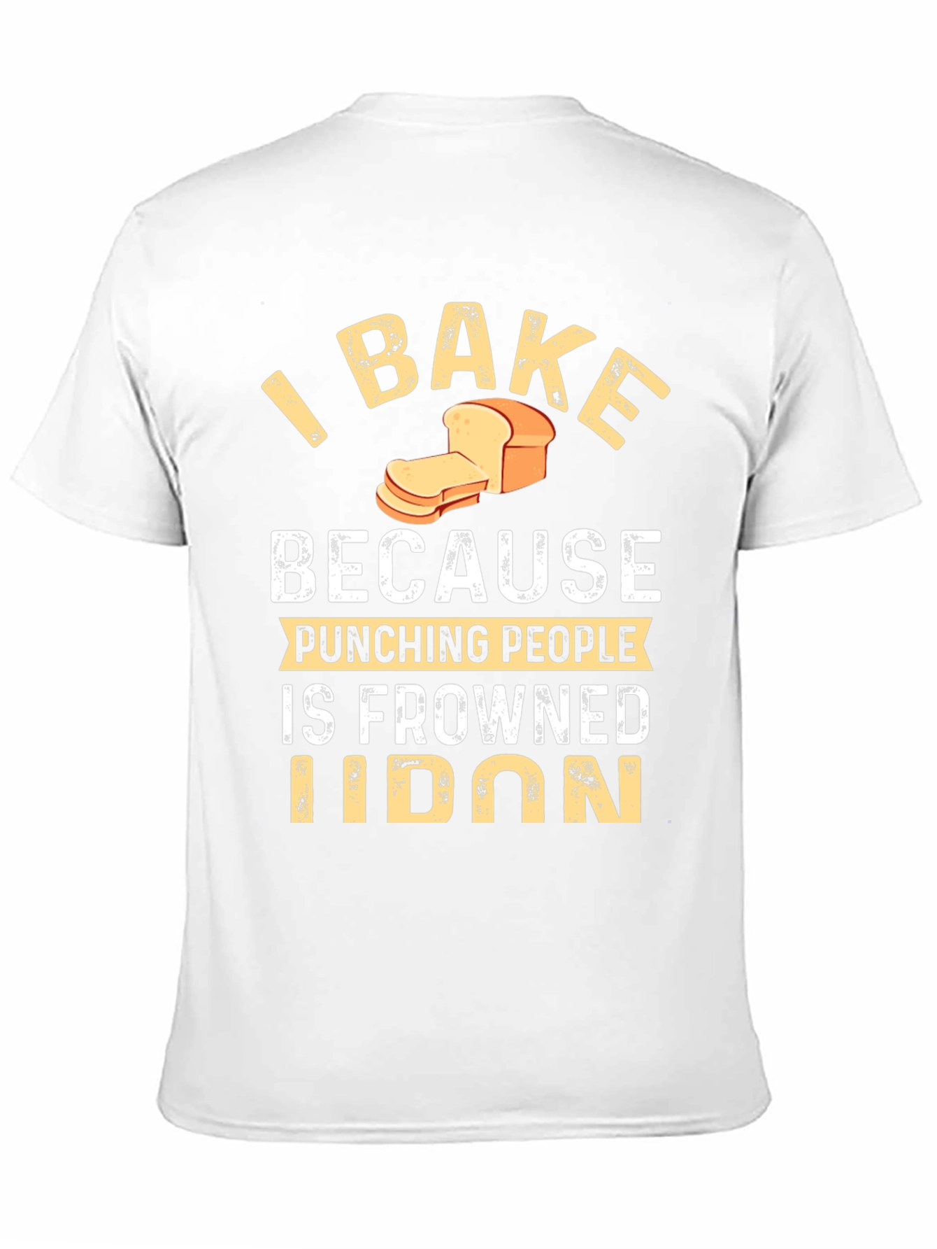 Black Funny Baking T-Shirt - I Bake Because Punching People view 11