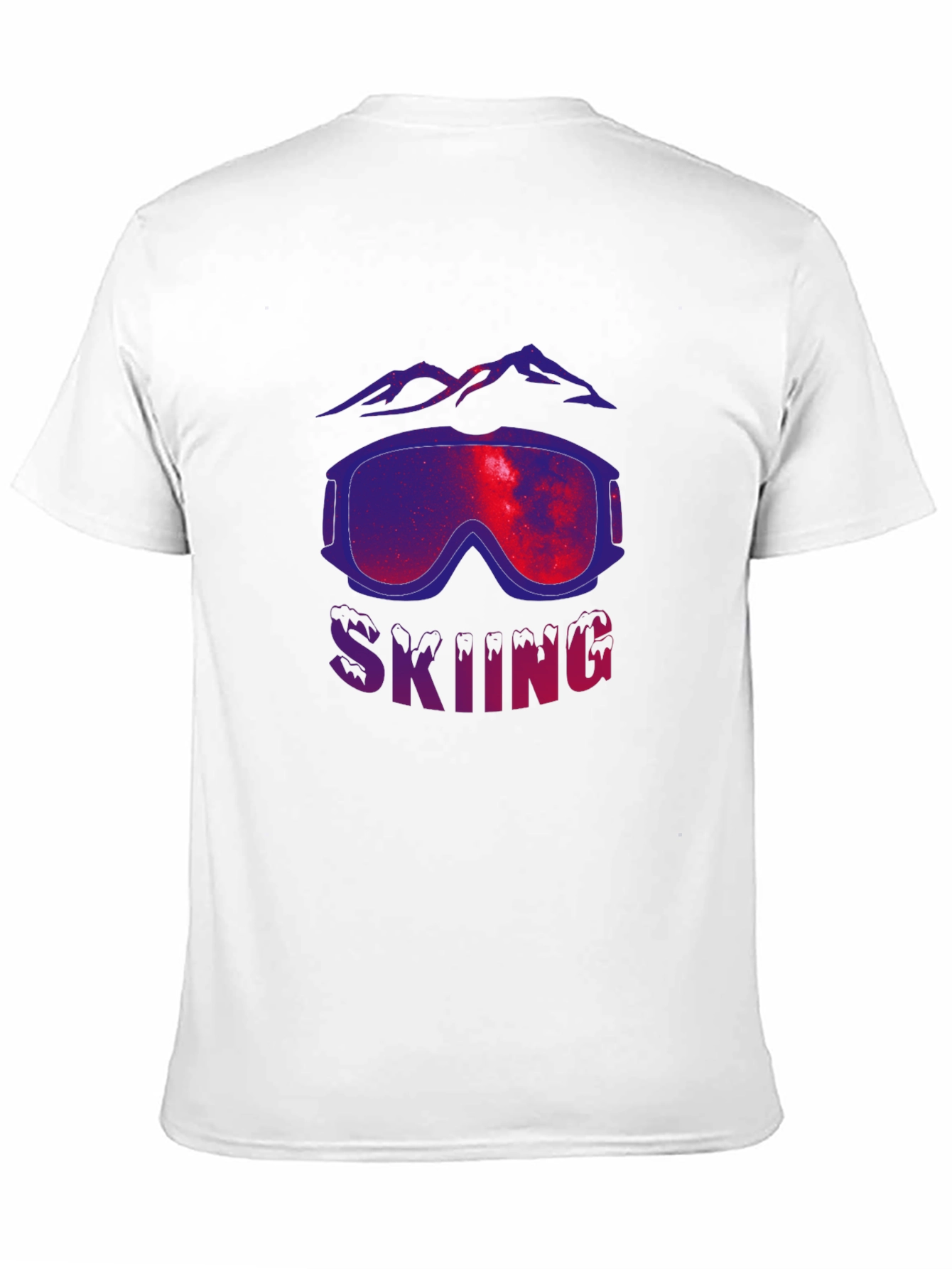 Black Skiing Goggles Graphic Tee - Premium Cotton Comfort view 11