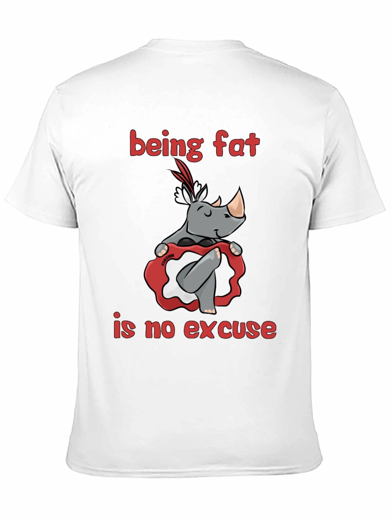 Black Being Fat is No Excuse T-Shirt view 11