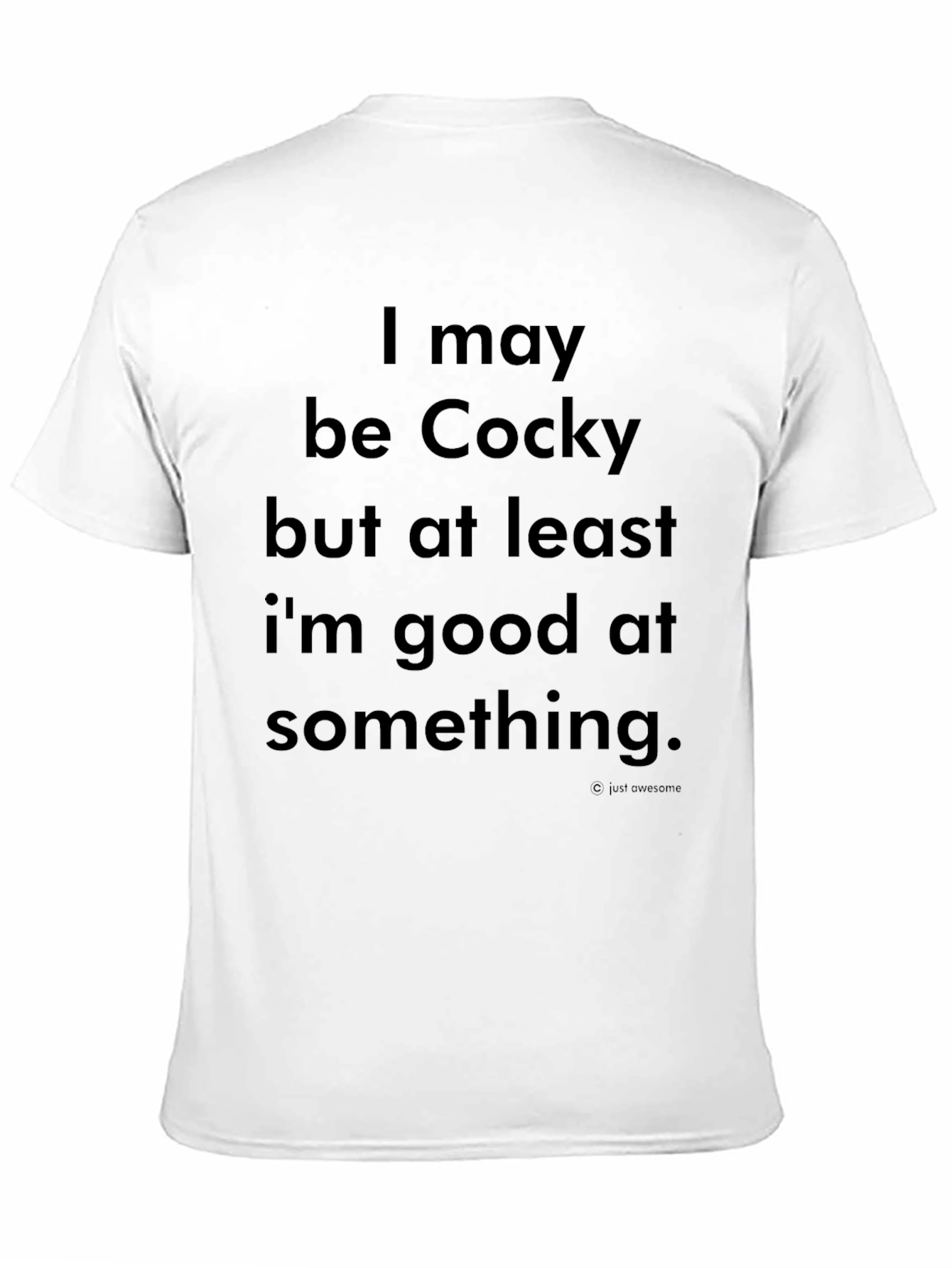 Black Cocky T-Shirt - Humorous Statement Tee view 11