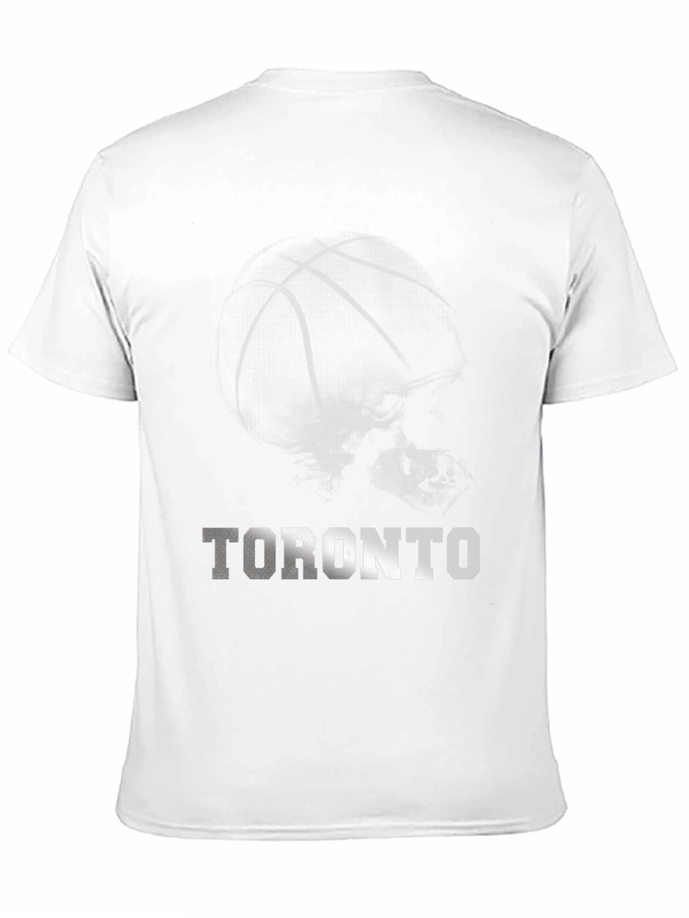 Black Toronto Basketball Graphic Tee - Black Cotton T-Shirt view 11