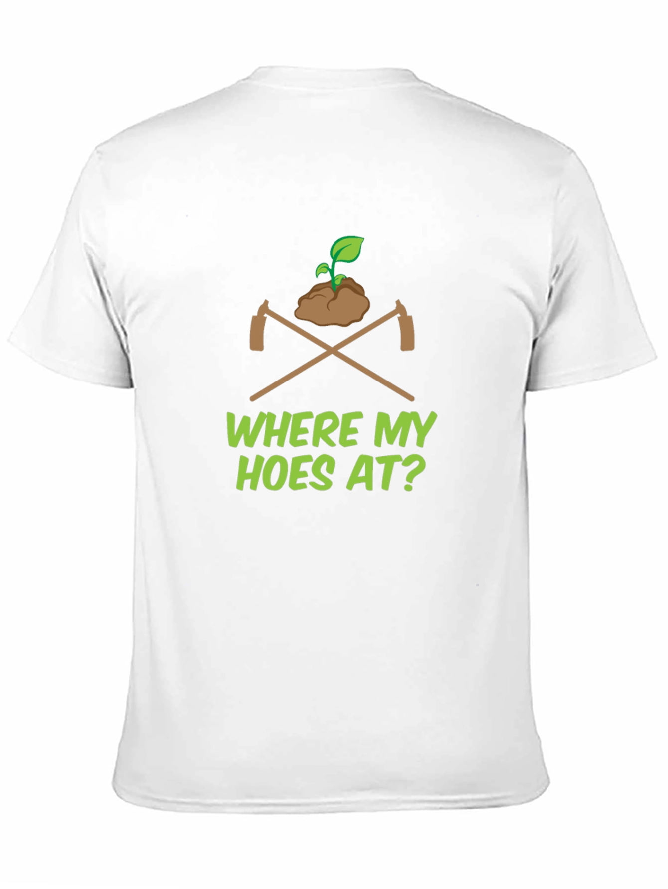Black "Where My Hoes At?" Black Graphic Tee view 11