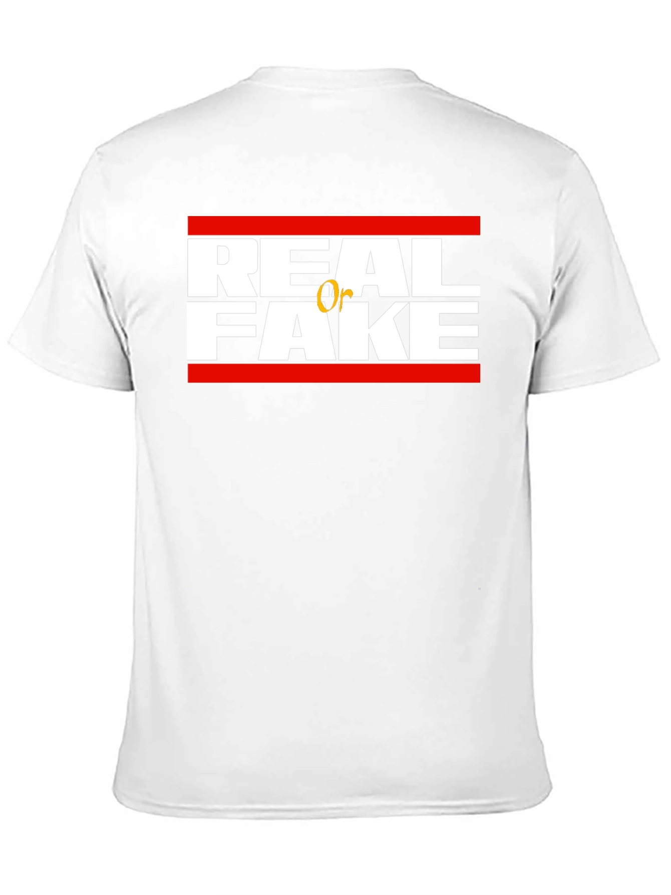 Black Real or Fake Graphic Tee view 11