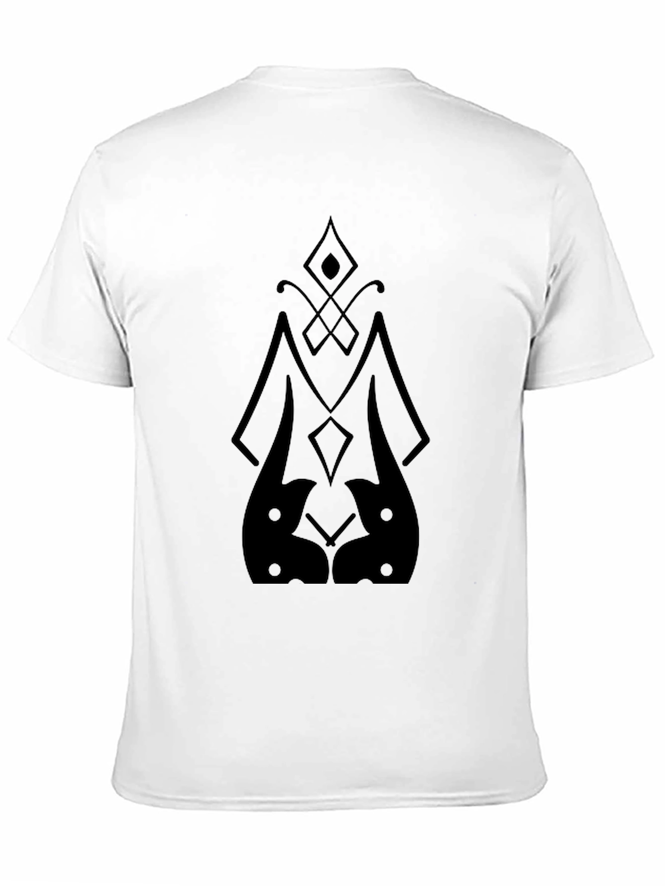 Black Abstract Graphic Black T-Shirt for Men view 11