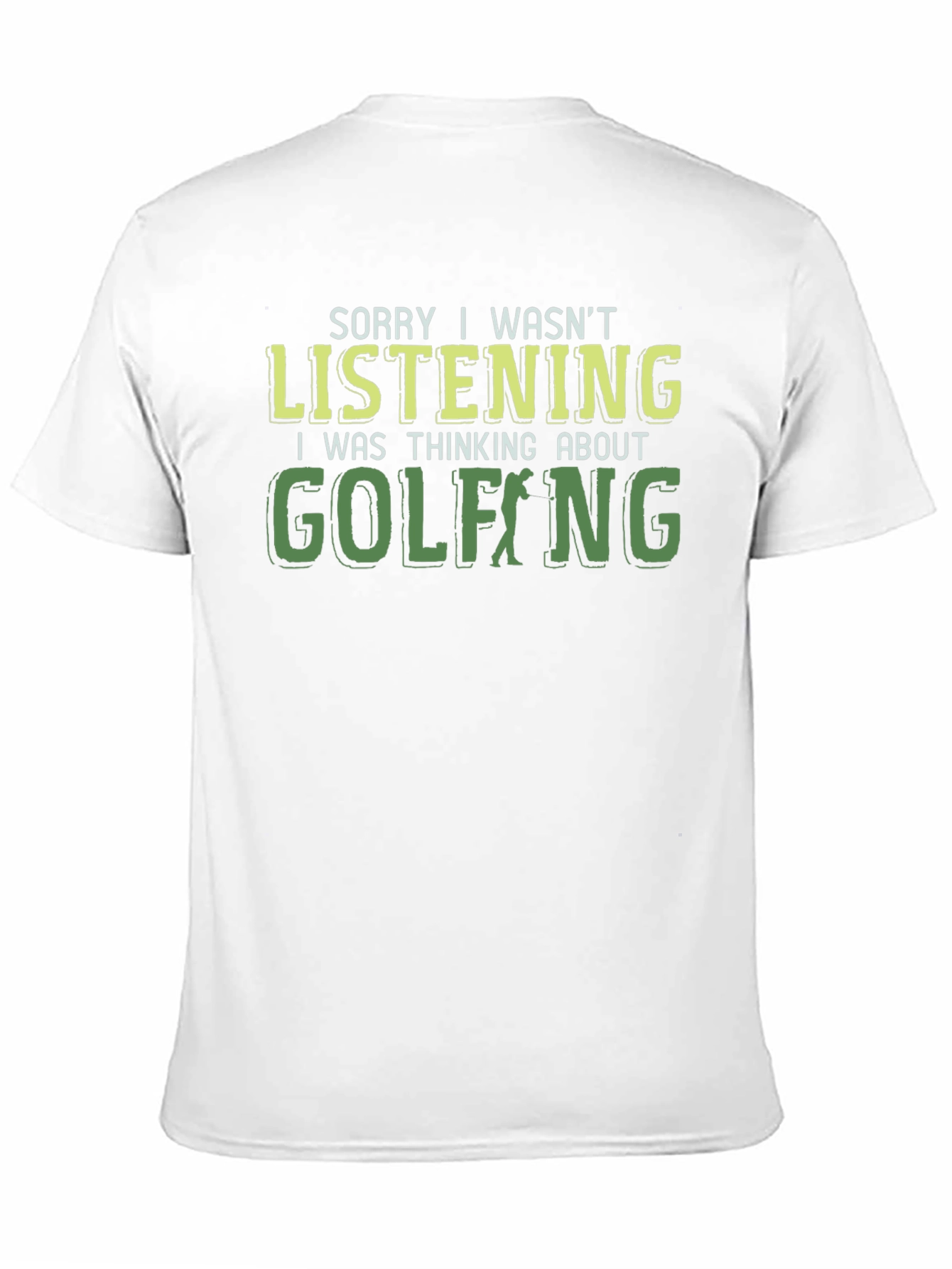 Black Golfing T-Shirt Funny Novelty Tee view 11