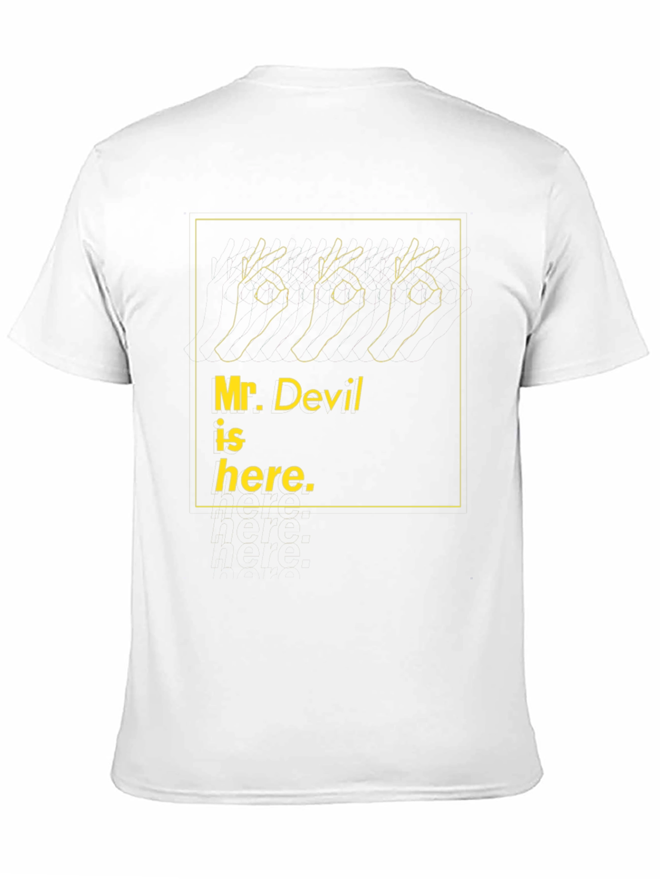 Black Mr. Devil is Here Graphic Tee - Black Cotton view 11