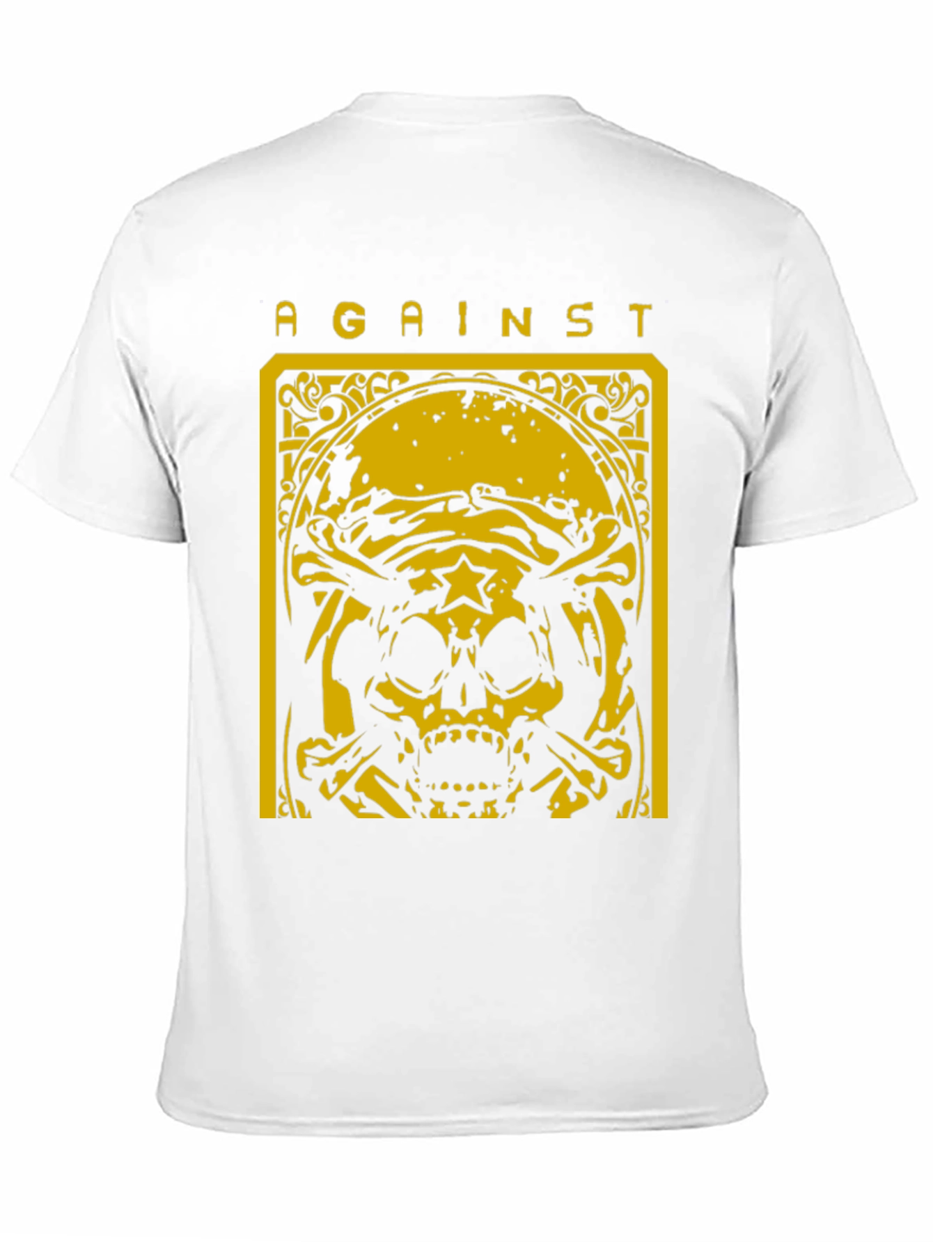 Black Against Skull Graphic T-Shirt - Black view 11