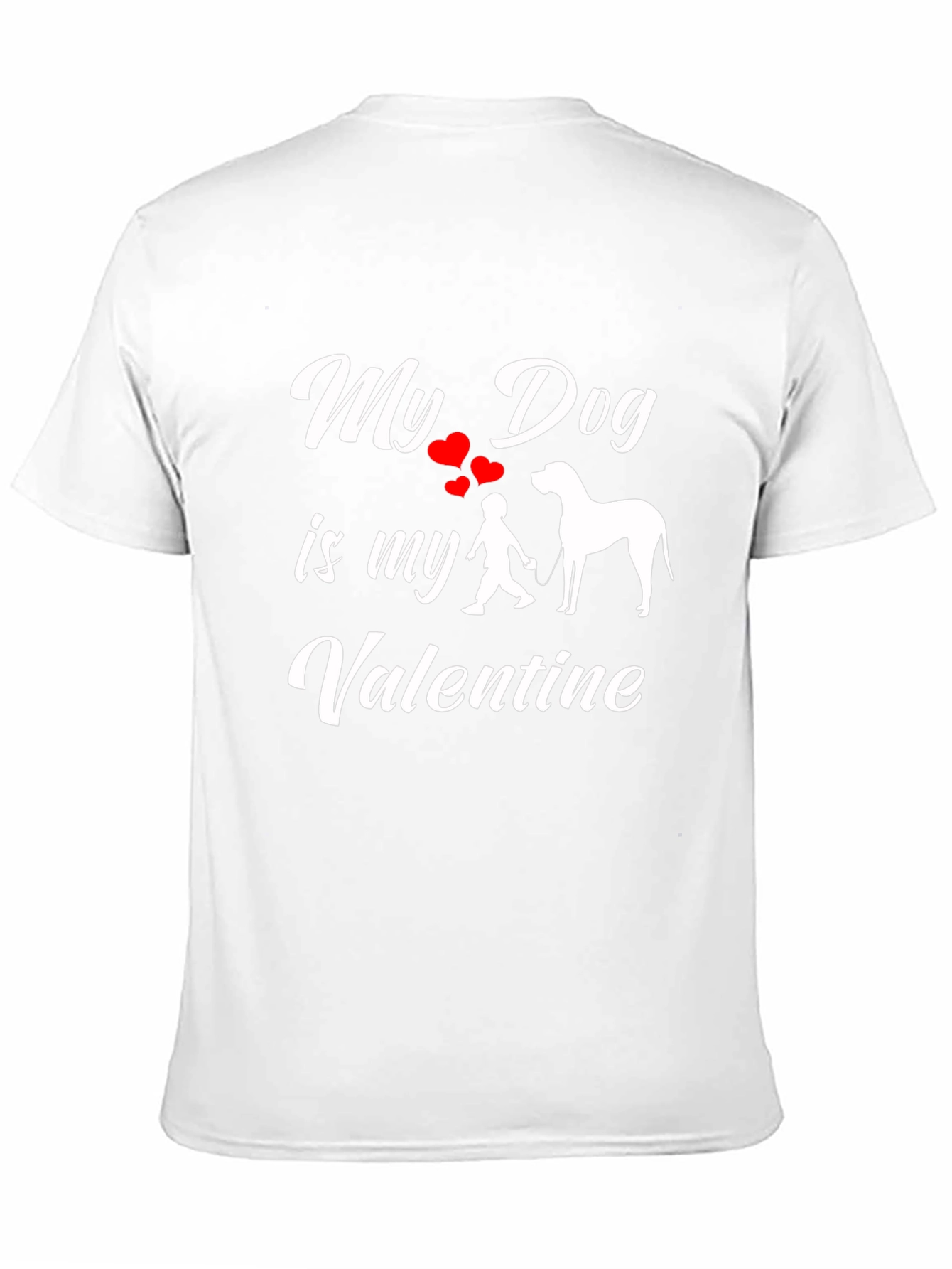 Black My Dog is My Valentine Graphic Tee view 11