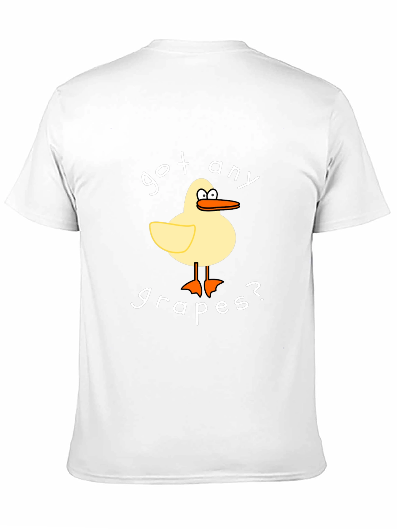 Black Got Any Grapes? Funny Cartoon Duck T-Shirt view 11