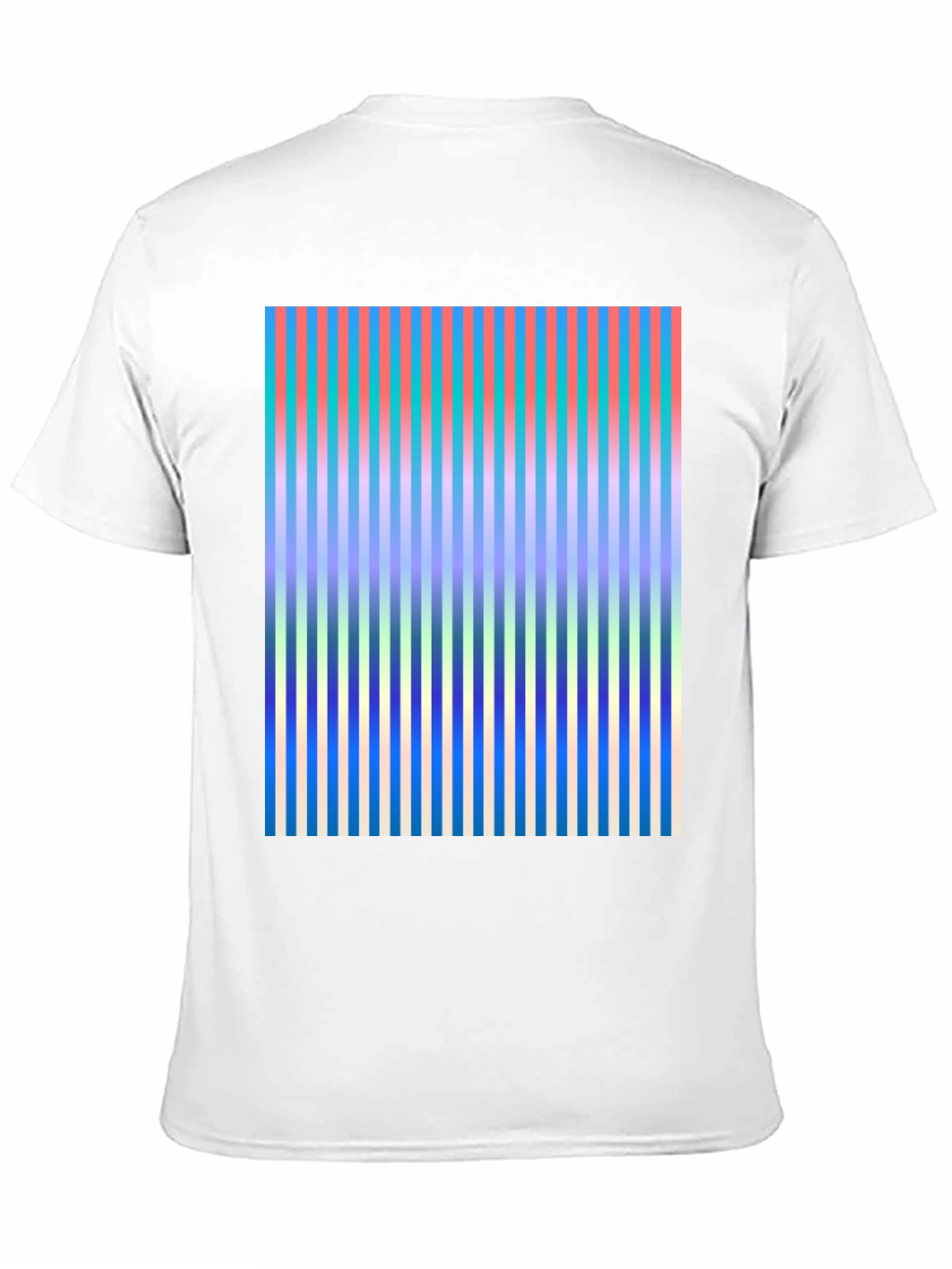 Black Abstract Stripe Graphic Tee view 11